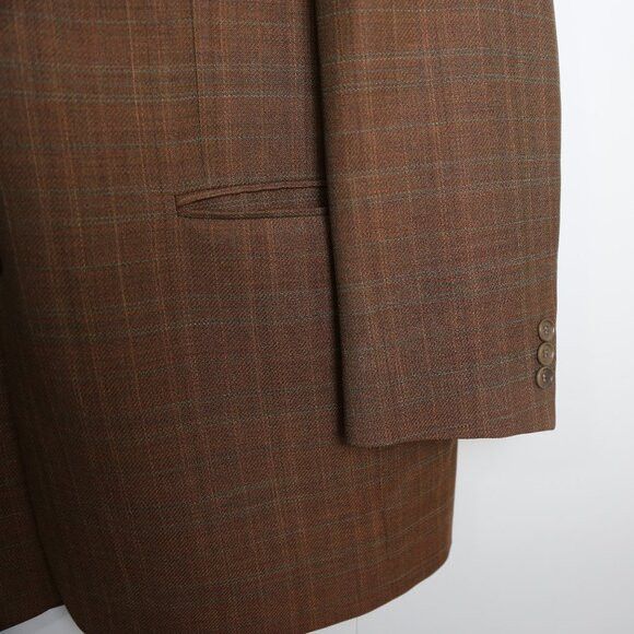 Ermenegildo Zegna Ermenegildo Zegna Vintage Men's Wool Plaid Size 42 Tall Size 42L - 10 Thumbnail