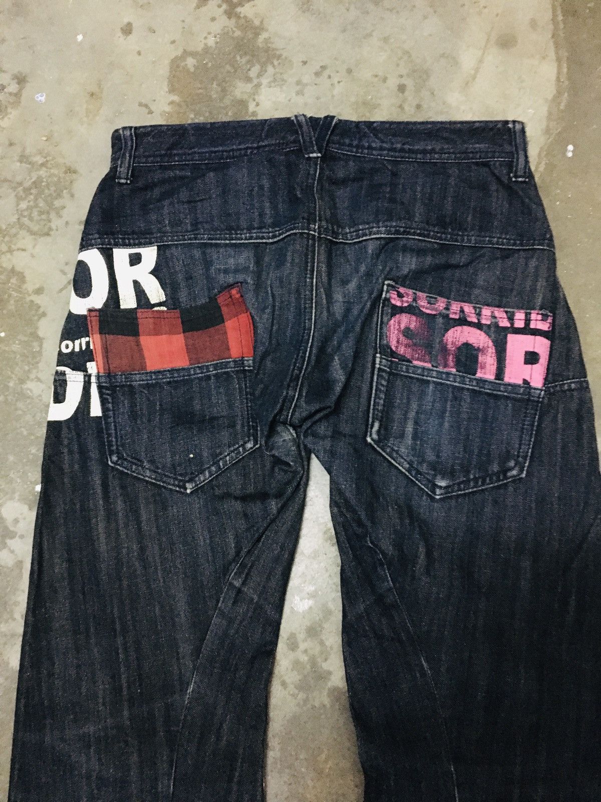 If Six Was Nine × Japanese Brand × Le Grande Bleu (L.G.B.) Sorridere Punk Gothic Distressed Jeans (15) Size US 31 - 12 Thumbnail