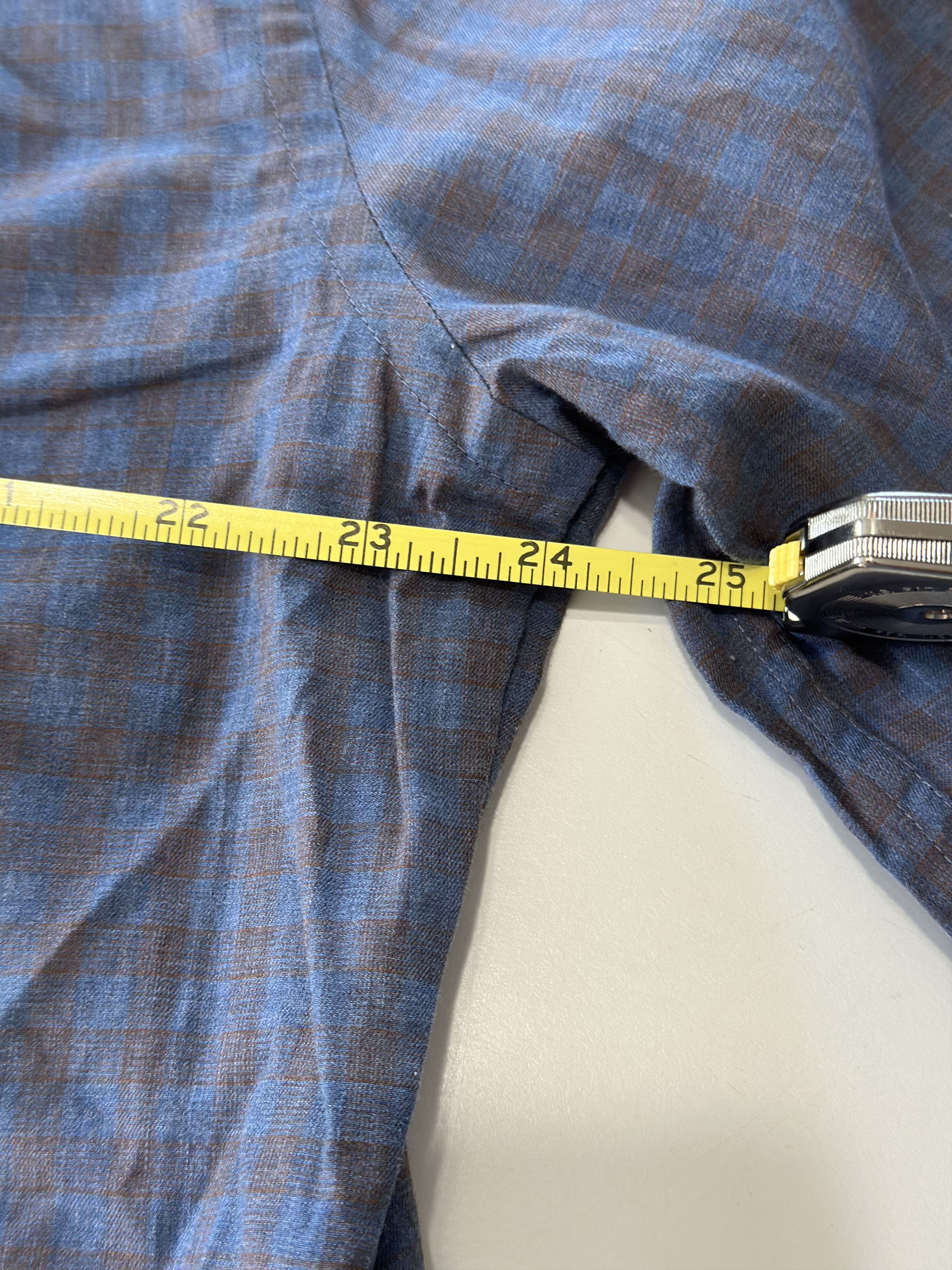 Peter Millar Peter Millar Collection Flex Finish Shirt Mens XL Blue Plaid Size US XL / EU 56 / 4 - 5 Thumbnail