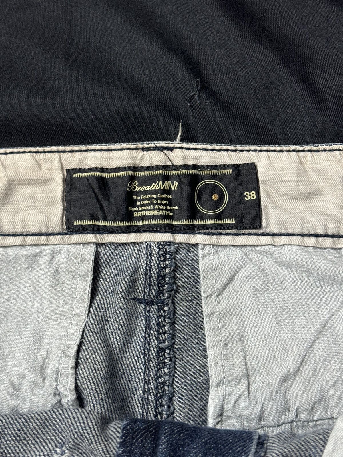 Hysteric Glamour × Japanese Brand × PPFM Double Waist Breathmint Japanese Denim Size US 30 / EU 46 - 11 Thumbnail