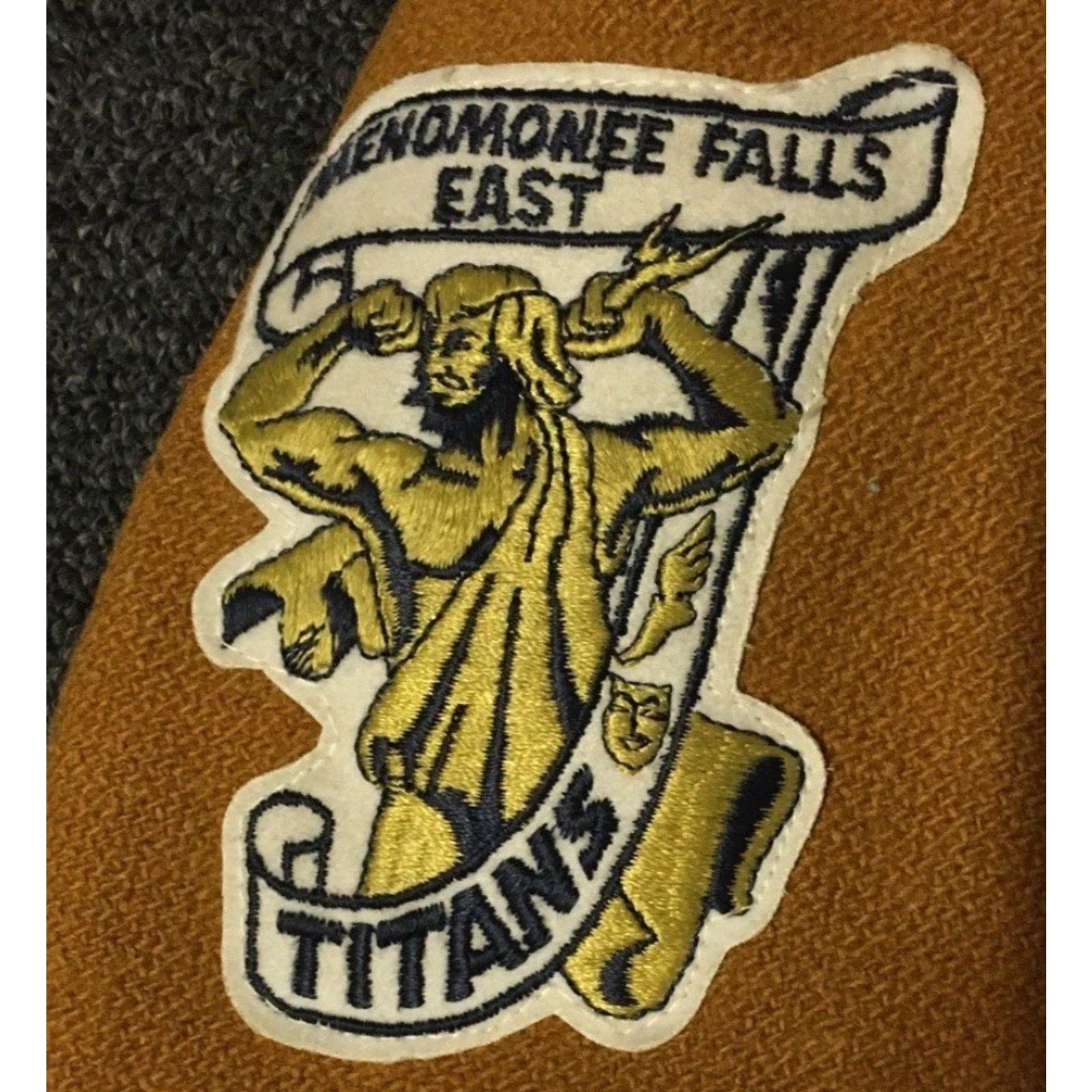 Vintage Vtg 80s Varsity Letterman Jacket 36 USA School Football Track College Grunge 70s Size US XXS / EU 40 - 4 Thumbnail