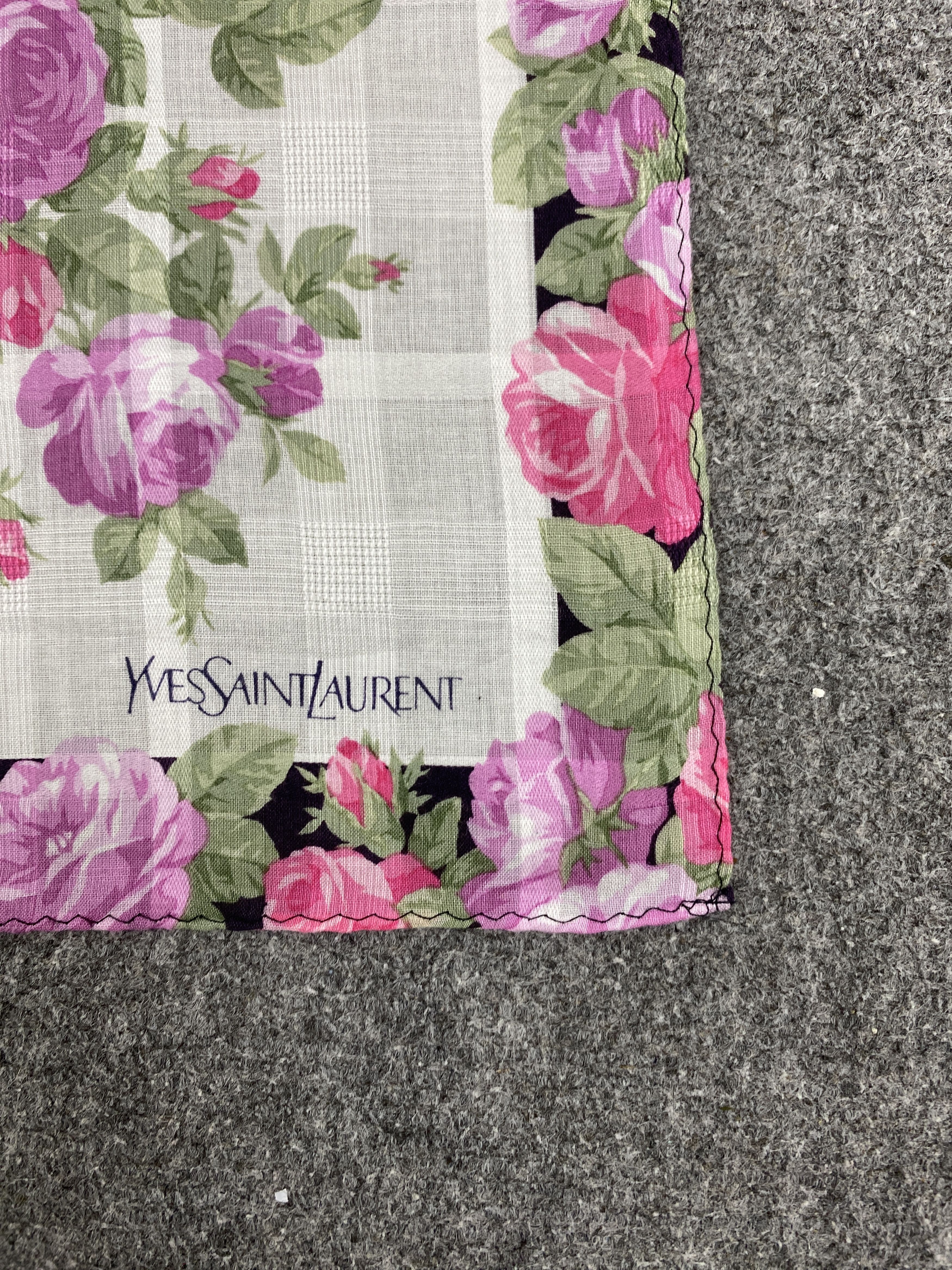 Yves Saint Laurent Yves Saint Laurent Handkerchief / Neckerchief HKC0631 Size ONE SIZE - 6 Thumbnail