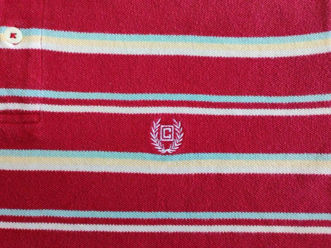 Chaps Ralph Lauren Vintage 90s Chaps Ralph Lauren Polo Shirt Red Striped XL Size US XL / EU 56 / 4 - 3 Thumbnail