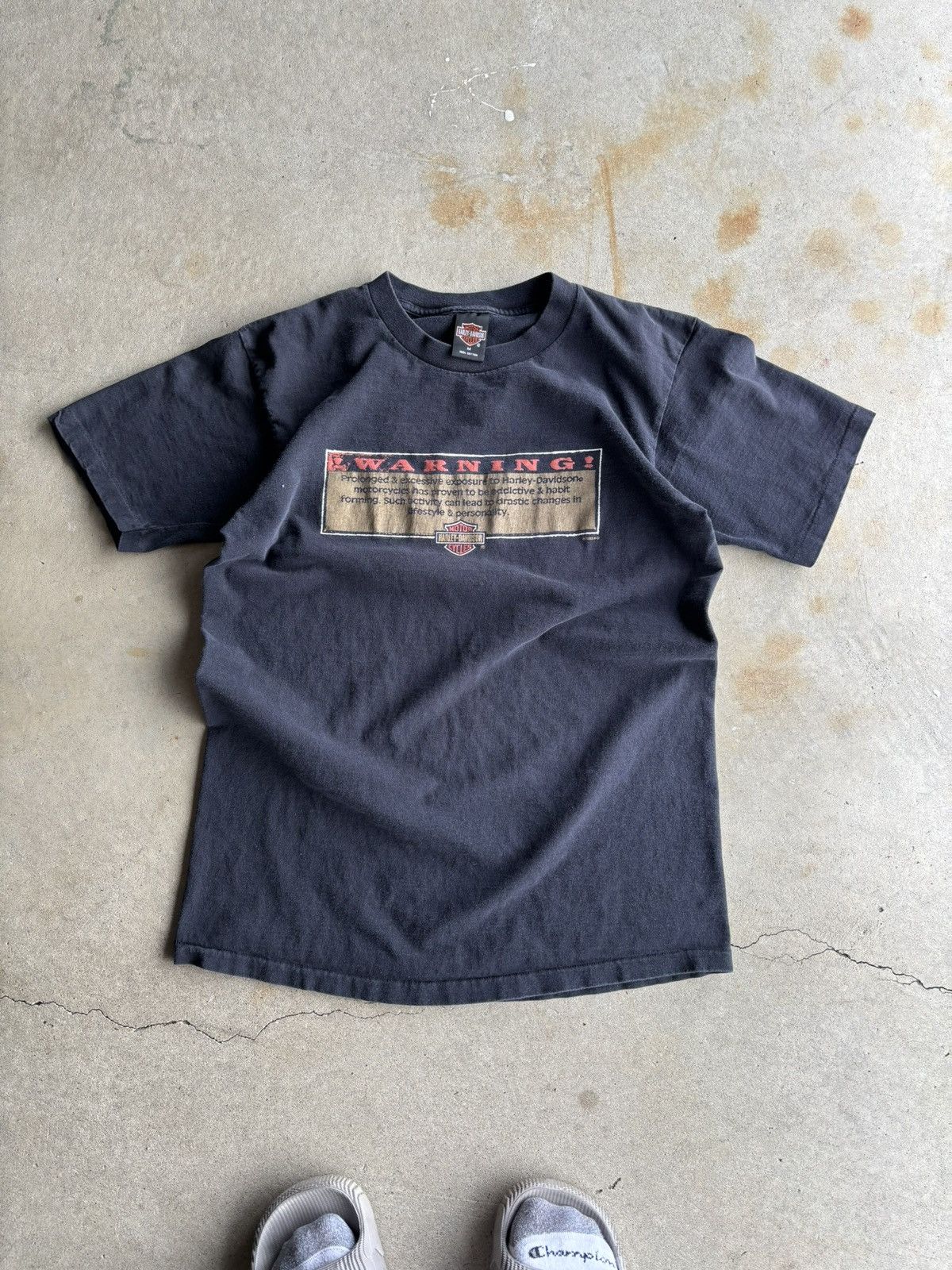 Harley Davidson Vintage 1995 Harley Davidson Boxy Las Vegas Faded Tee Size US M / EU 48-50 / 2 - 2 Thumbnail