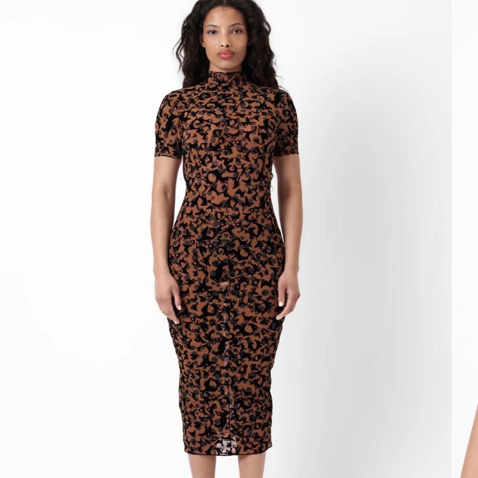 Other Poster Girl - KNOCKOUT DRESS CHESTNUT LEOPARD PRINT Size L / US 10 / IT 46 - 1 Thumbnail