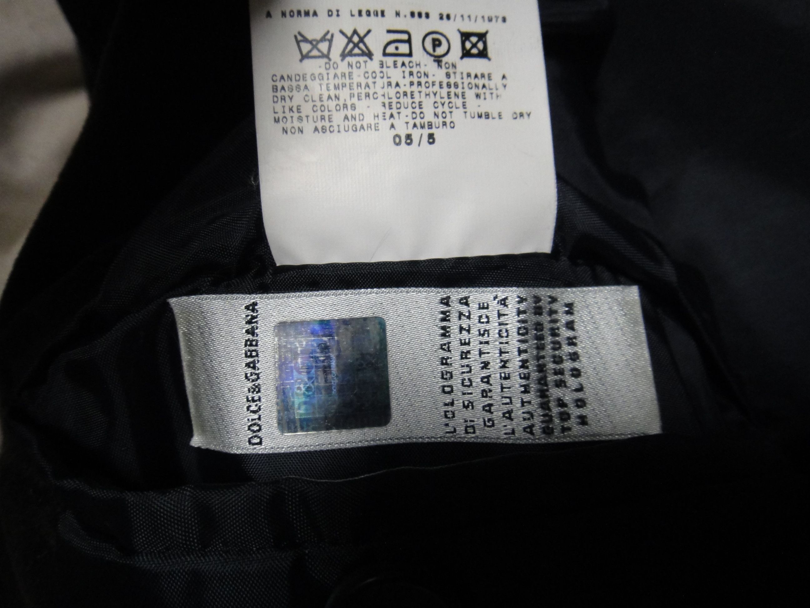 Dolce & Gabbana D&G Dolce & Gabbana Black Label Check Blazer Excellent Size 50R - 7 Thumbnail