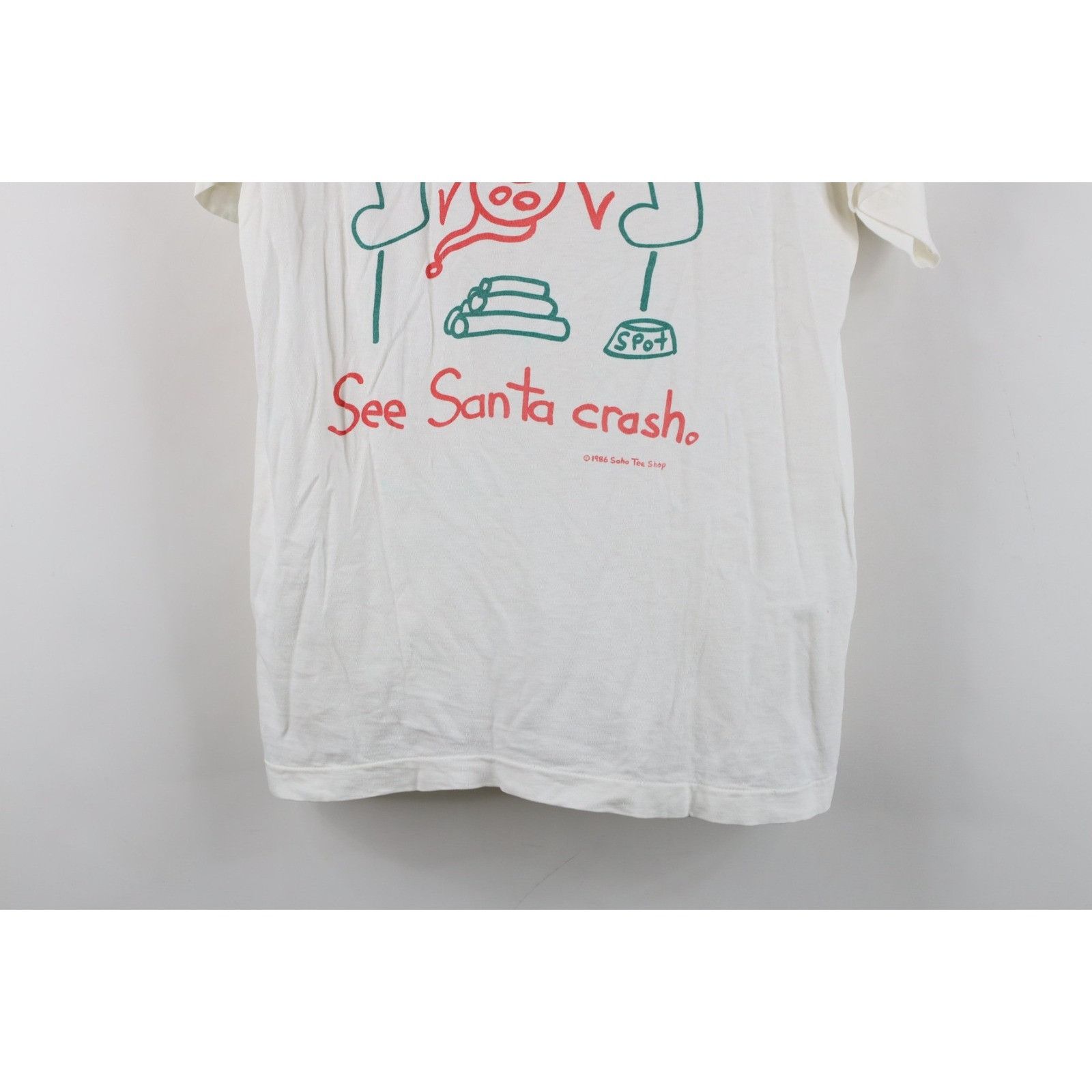 Vintage Vintage 80s Streetwear Dick and Jane Christmas T-Shirt Size L / US 10 / IT 46 - 3 Thumbnail