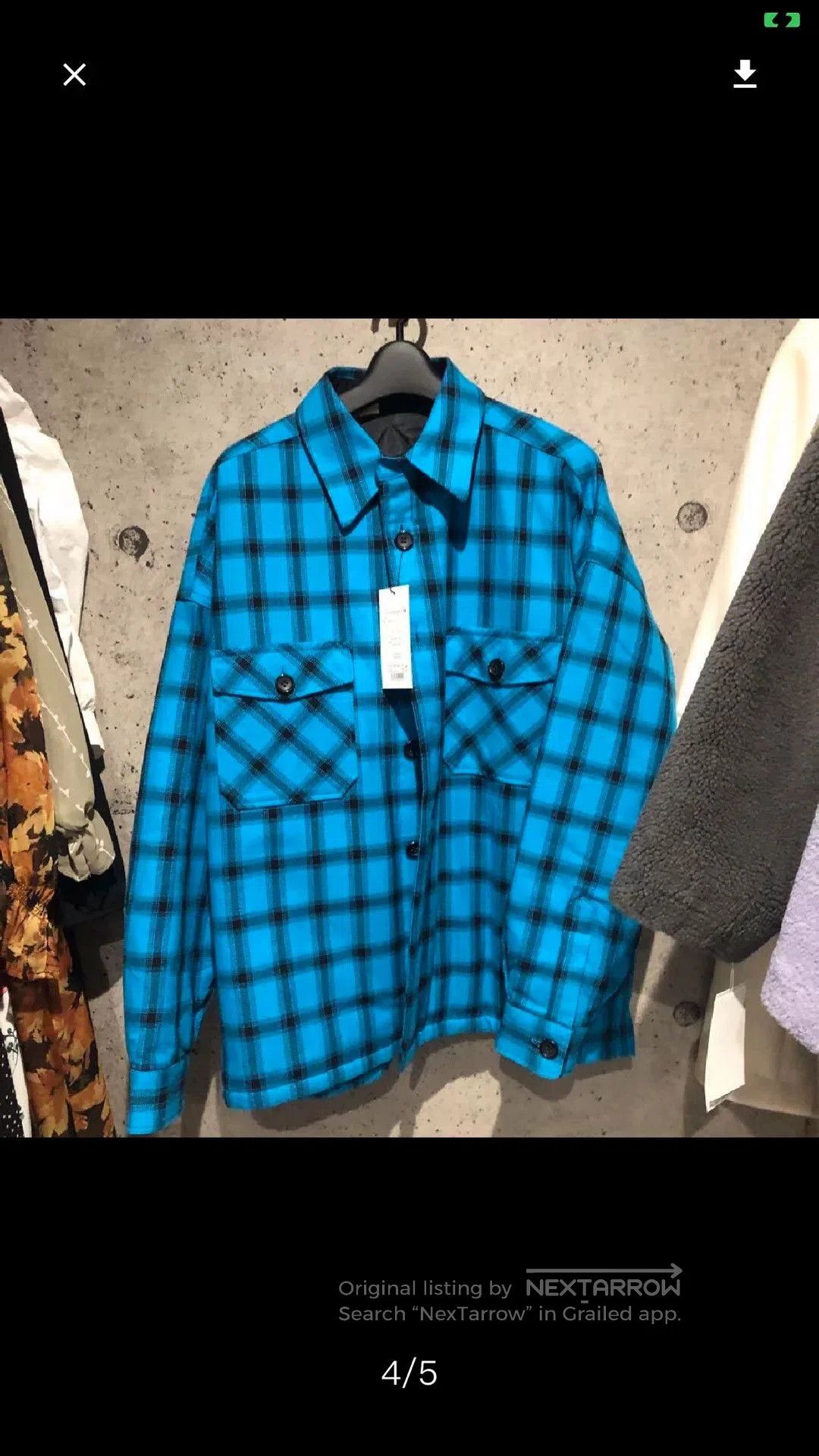 N.Hoolywood N.HOOLYWOOD CPO Shirt Blue Check. Size US M / EU 48-50 / 2 - 1 Thumbnail