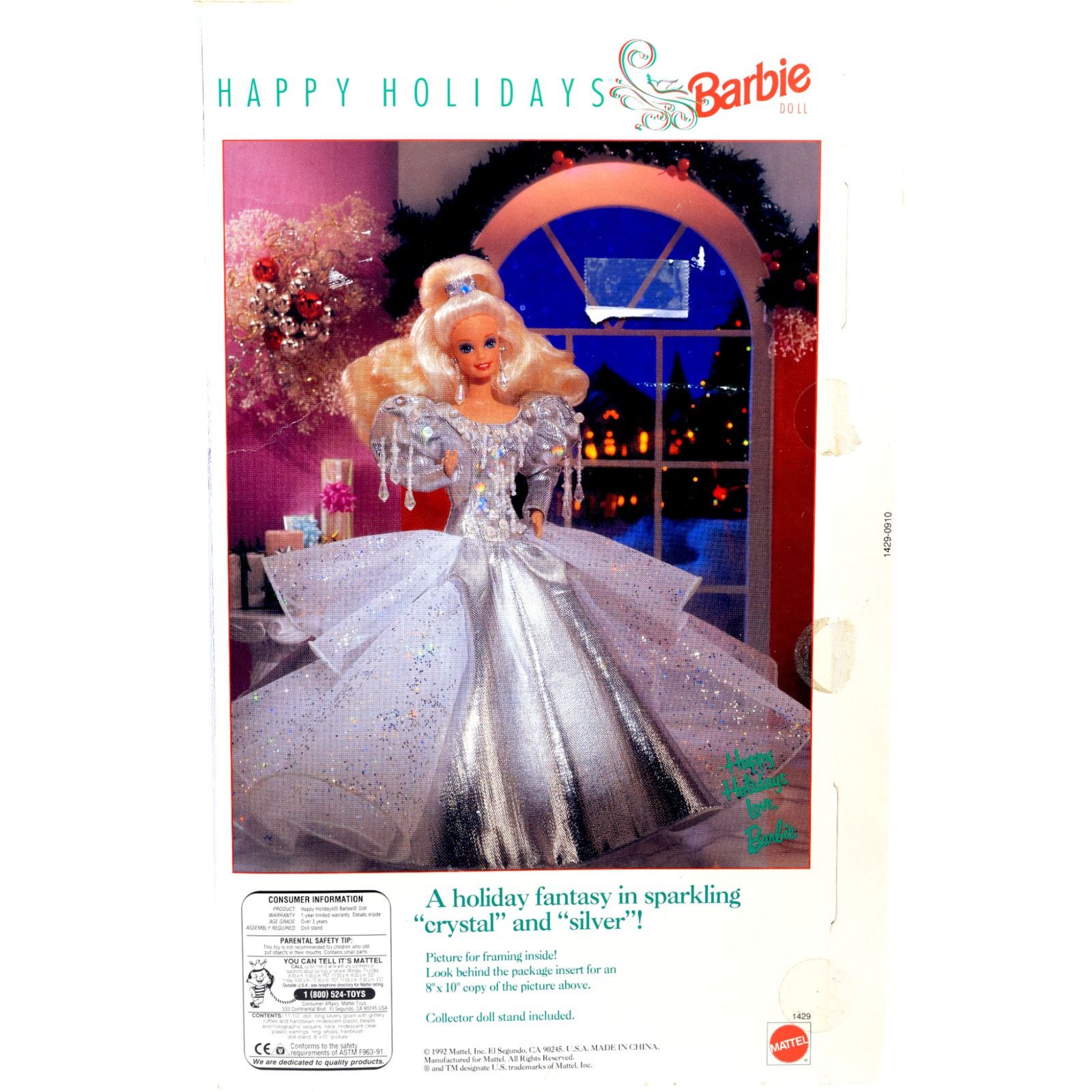 Other 1992 Special Edition Happy Holidays Barbie Doll #1429 Mattel Size ONE SIZE - 10 Thumbnail