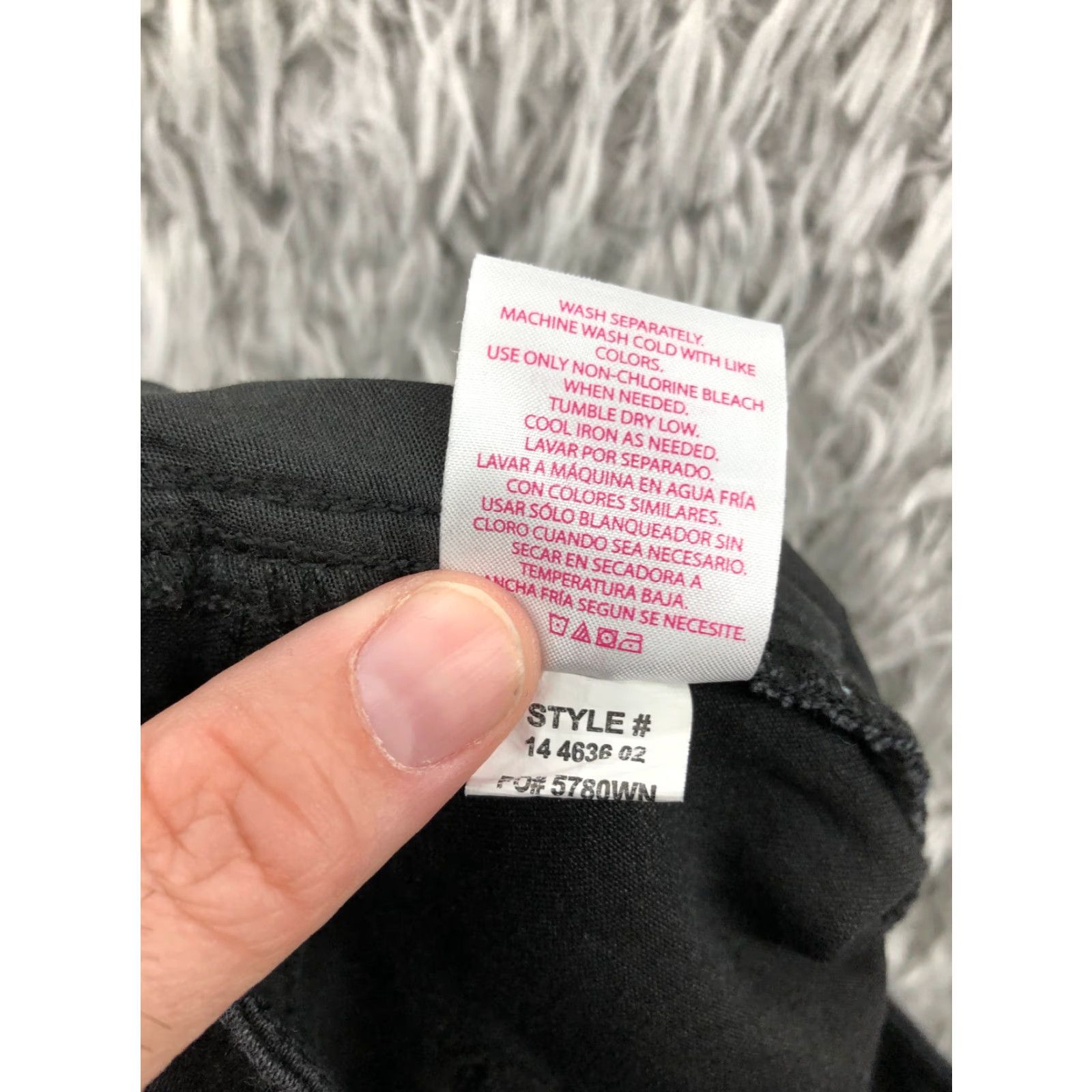 Vintage No Boundaries Skirt Juniors Size 11 Midi Black Denim Cotton Denim Logo Pattern Solid Women Girls Size 32" / US 10 / IT 46 - 8 Thumbnail