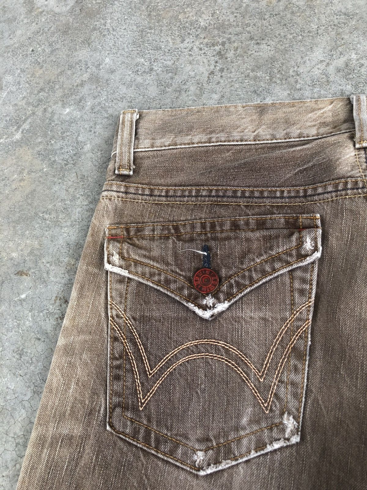 If Six Was Nine Japanese Edwin Flared Jeans Distressed Jeans Size US 32 / EU 48 - 16 Thumbnail