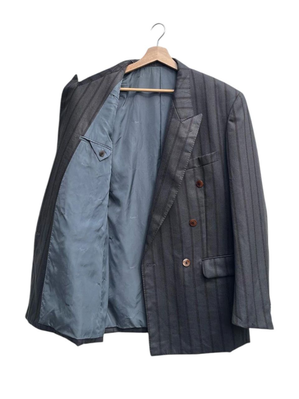 Kenzo Vintage Kenzo Striped Virgin Wool Double Breasted Jacket Size US M / EU 48-50 / 2 - 4 Thumbnail