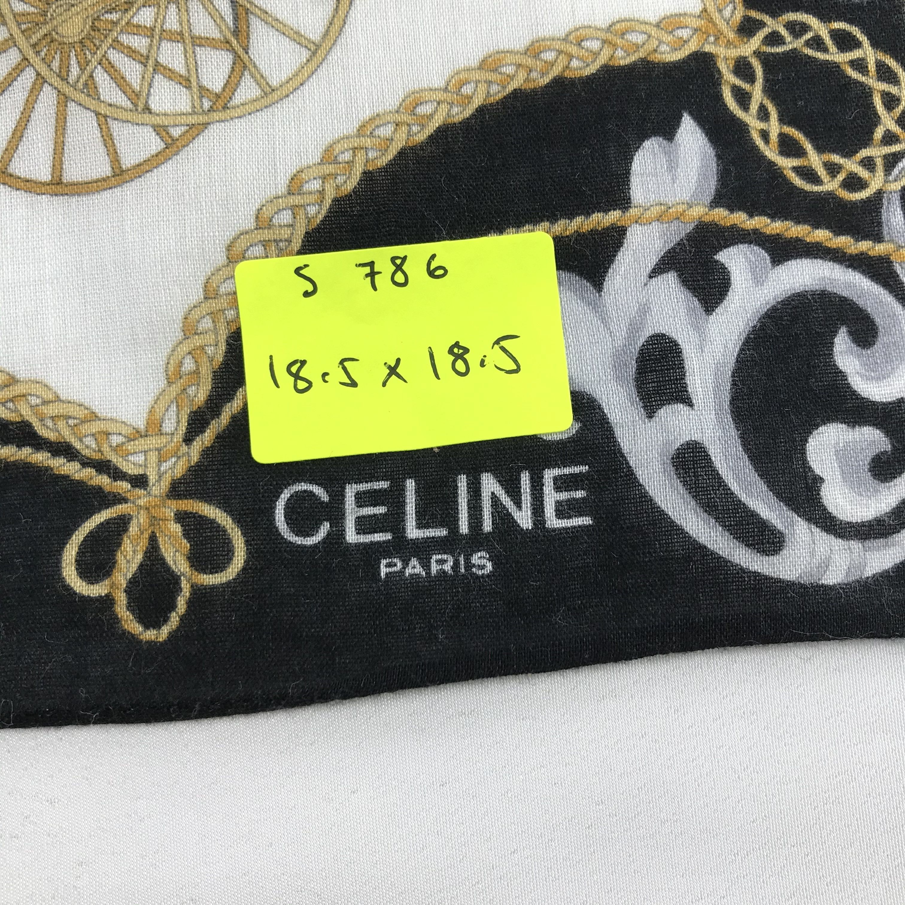 Celine × Vintage Celine Bandana / Handkerchief / Neckerchief - S786 Size ONE SIZE - 5 Thumbnail