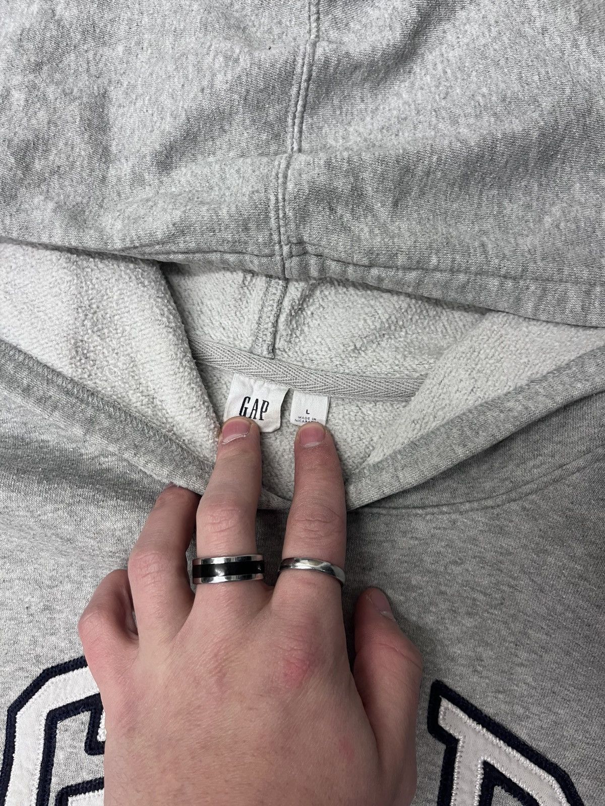 Gap Grey gap arc logo hoodie Size US L / EU 52-54 / 3 - 3 Thumbnail