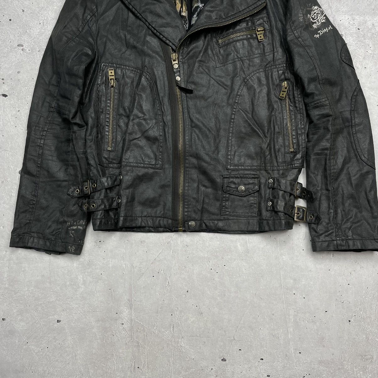 Diesel × Japanese Brand Vintage Diesel Women’s Avantgarde Jacket Japanese Style Size XL / US 12-14 / IT 48-50 - 5 Thumbnail