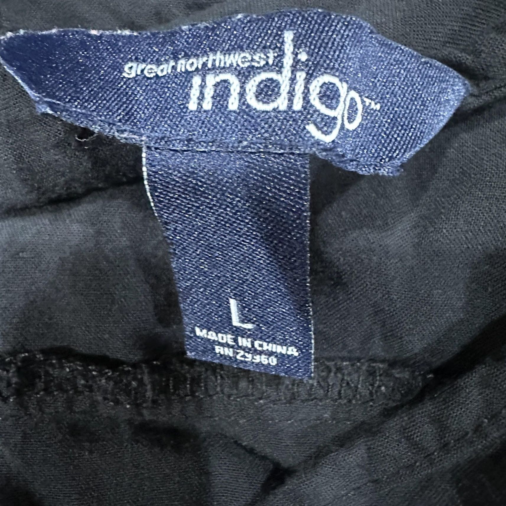 Greats Great Northwest Indigo Shirt Women Large Black Embroidered Boho Peplum Ruffle Womens Size L / US 10 / IT 46 - 6 Thumbnail