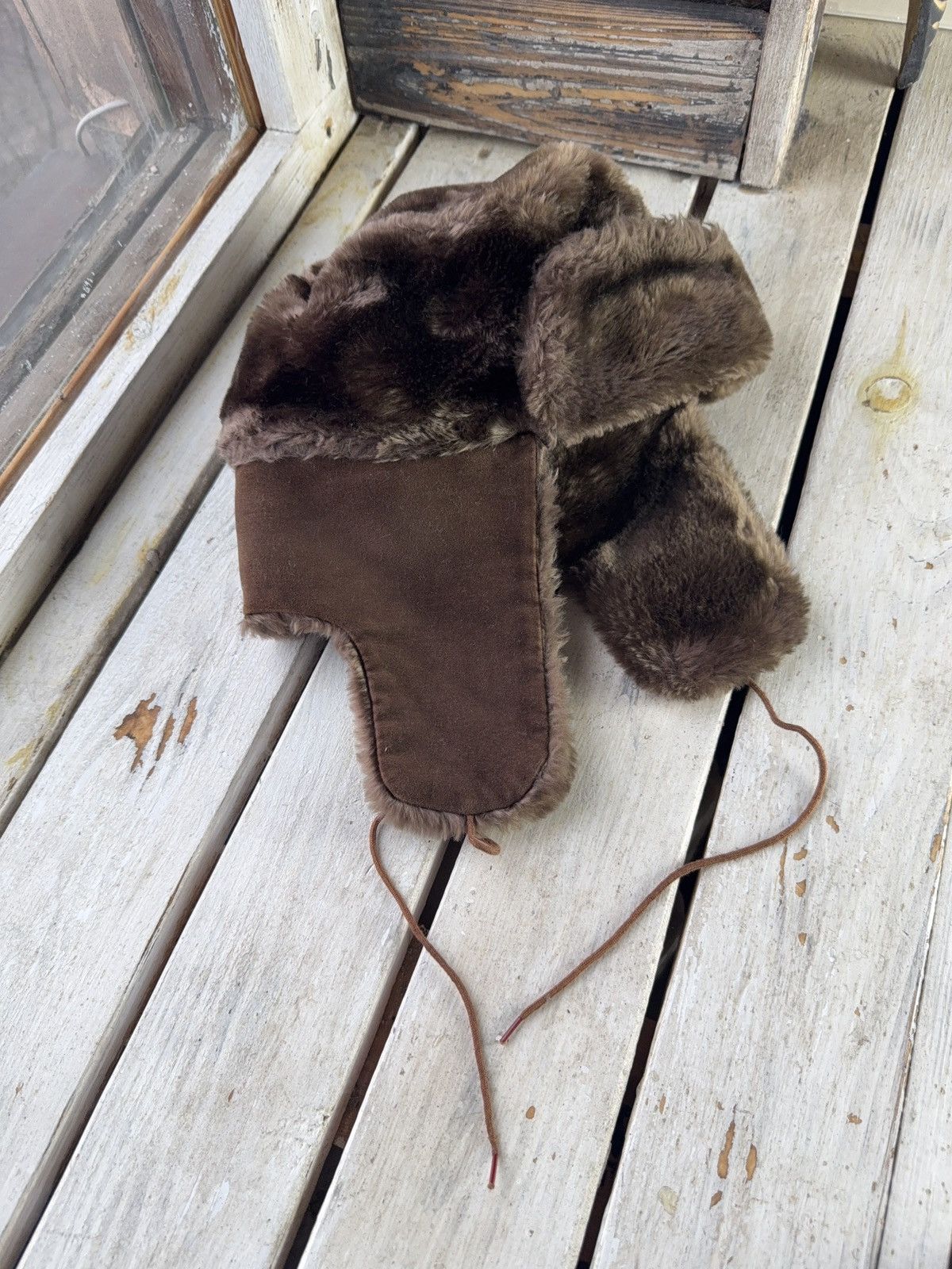 Japanese Brand Vintage Y2K 90s Retro Ushanka Fuzzy Mohair Trapper hat Size ONE SIZE - 7 Thumbnail