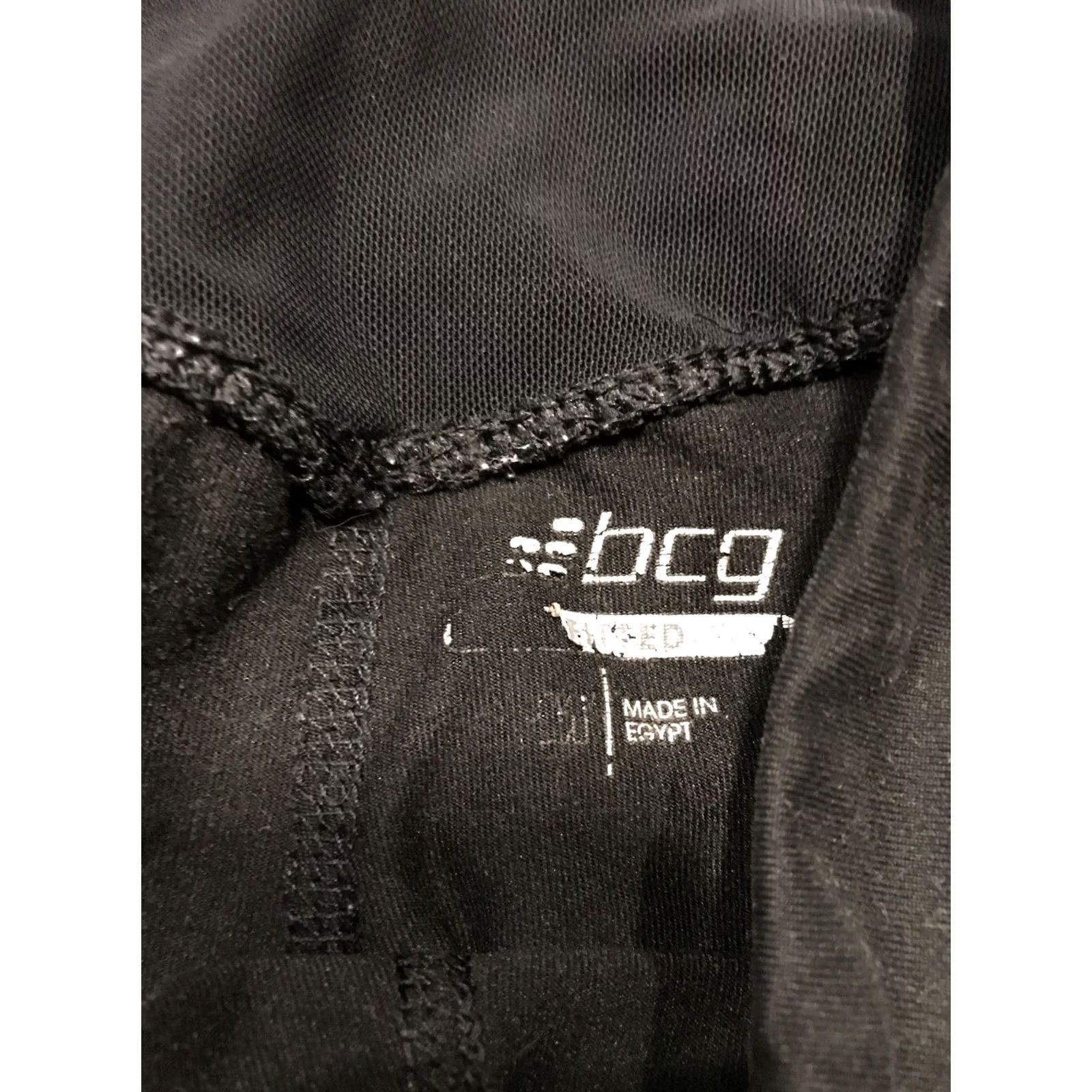 Vintage BCG Womens M Capri Leggings Black Polyester Blend 26 Inseam 18” Skinny Yoga Gym & Training Athleisure v2 Size 32" / US 10 / IT 46 - 2 Thumbnail