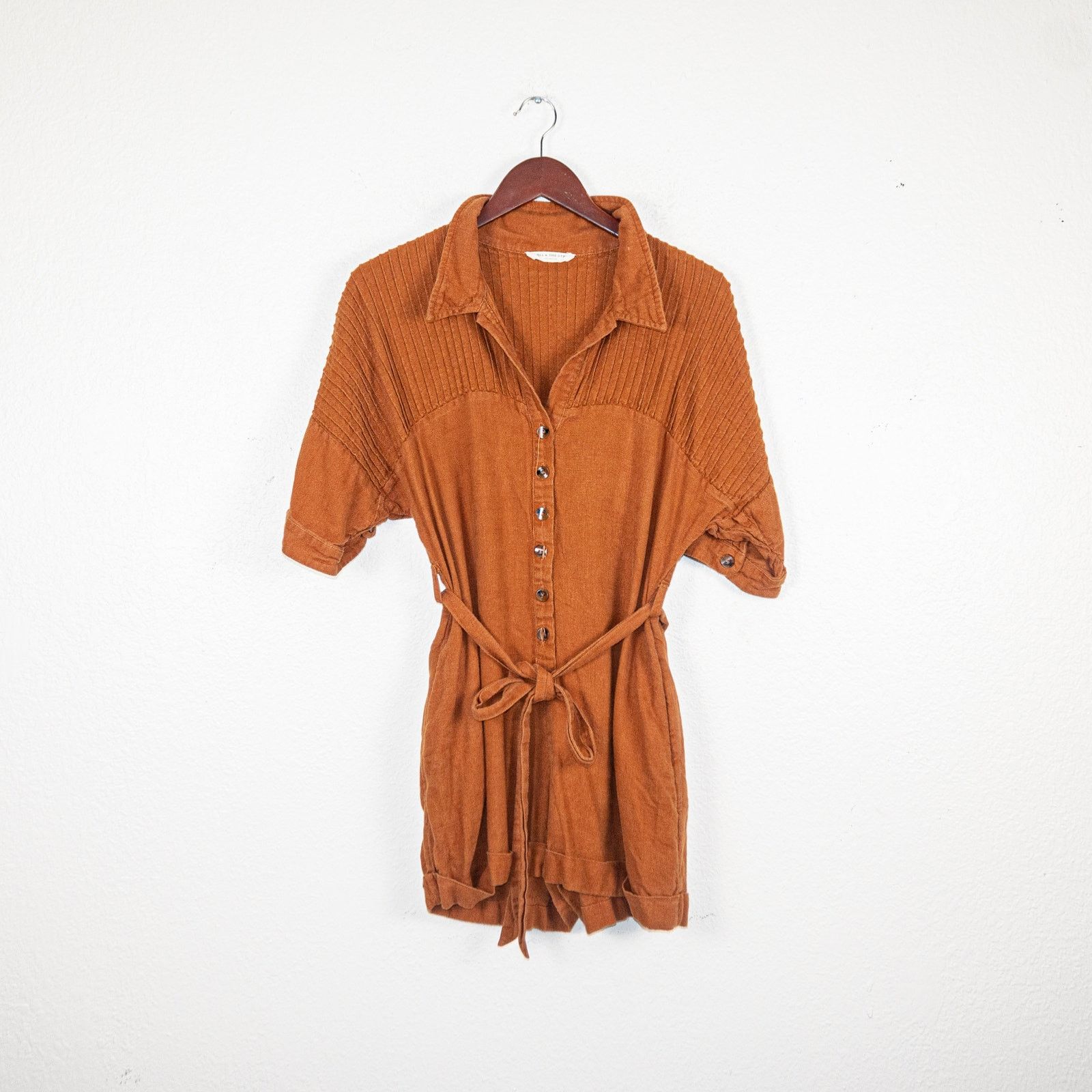 Spell SPELL & The Gypsy Collective Rani Romper in copper size XS Size 26" / US 2 / IT 38 - 7 Thumbnail