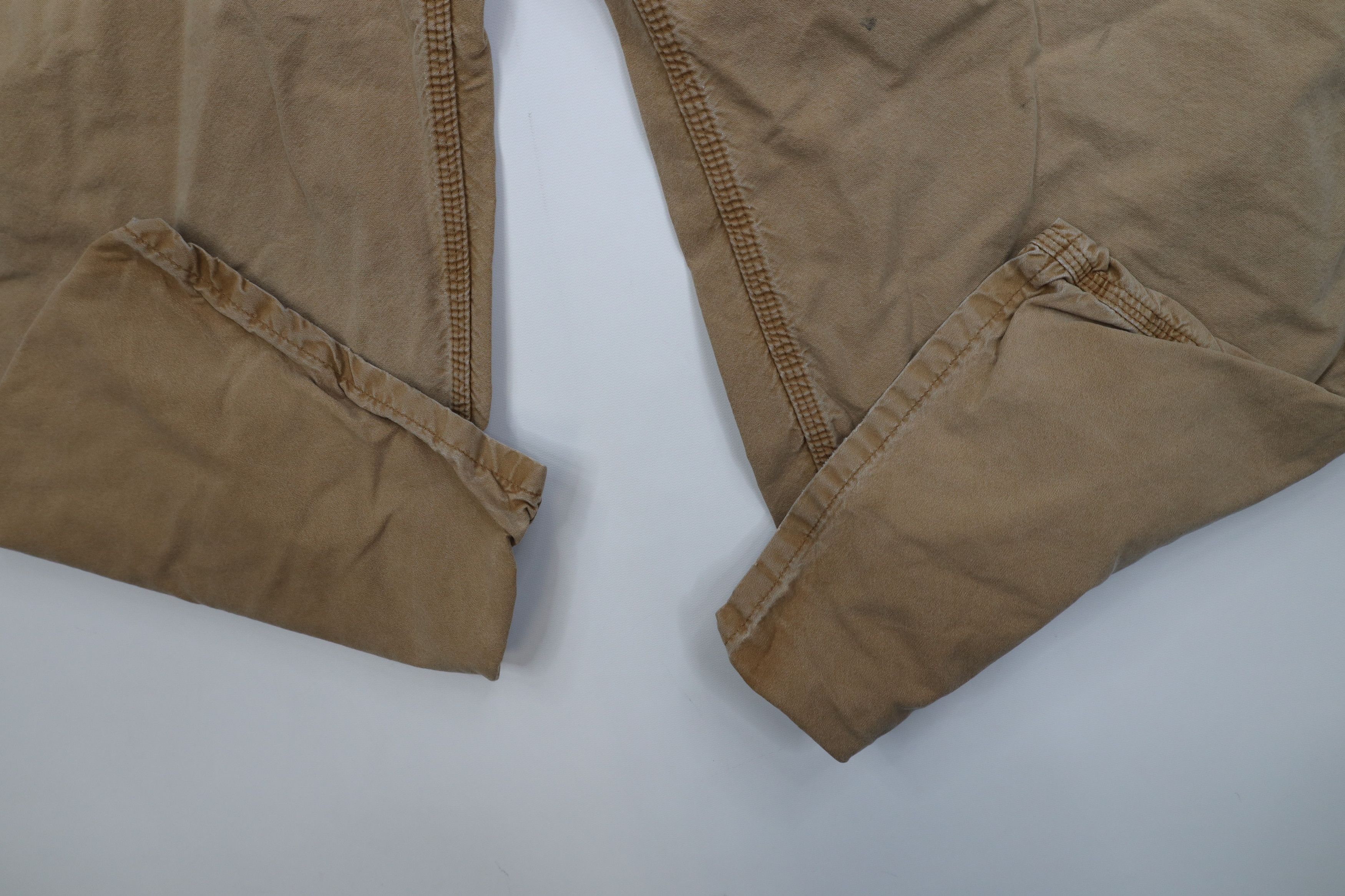 Carhartt Vintage 90s Y2K Carhartt Wide Leg Dungaree Pants Duck Brown Size US 44 / EU 60 - 5 Thumbnail