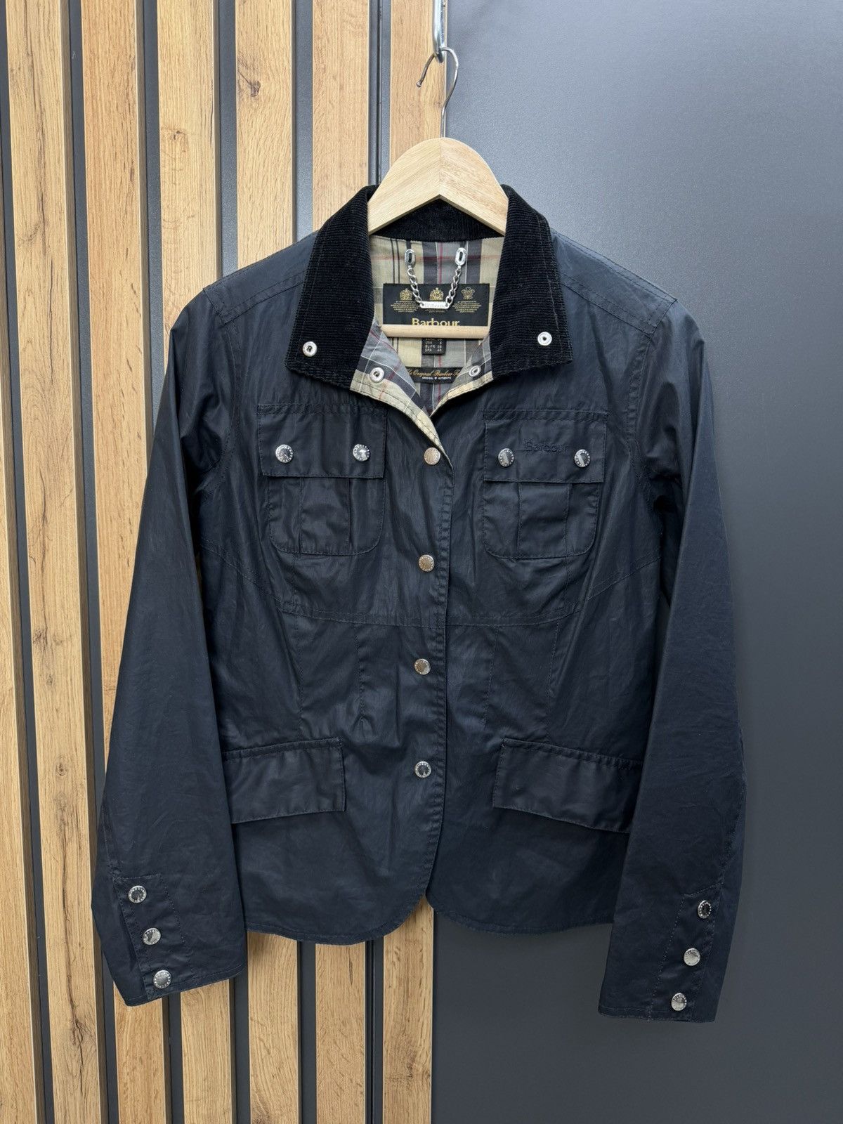 Barbour Barbour Ashby Jacket Navy Women UK10 EU36 Size M / US 6-8 / IT 42-44 - 1 Thumbnail