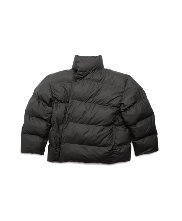 Balenciaga o1mt1gz0924 Wrap Puffer Jacket in Black Size US S / EU 44-46 / 1 - 1 Thumbnail