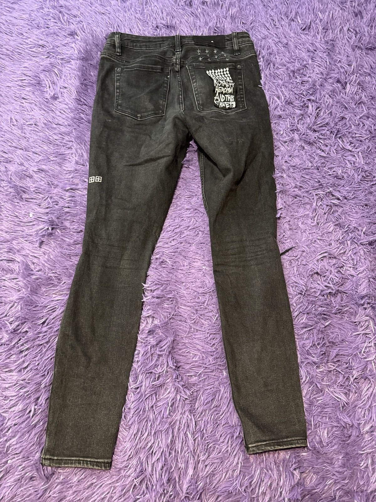 Ksubi Ksubi SPRAY ON HELL CAT 001 Black Size 26" / US 2 / IT 38 - 4 Thumbnail