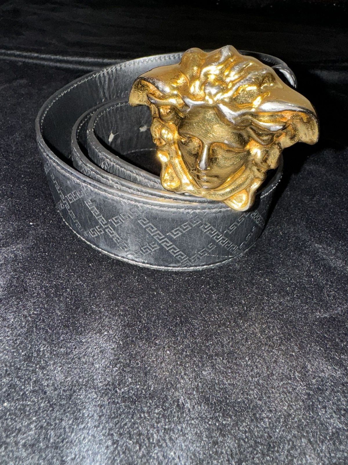 image of Gold Versace Belt, Men's (Size 30)