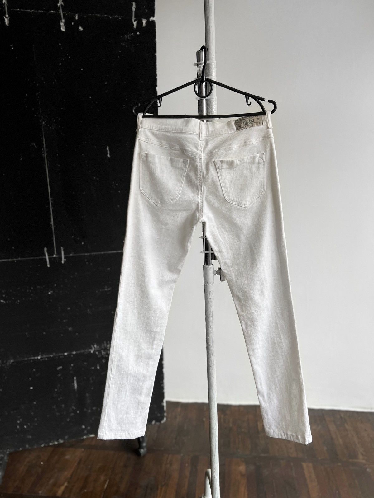 Designer × Diesel Diesel Livier Womens White Super Slim Jegging Jeans 066V1 Size 30" / US 8 / IT 44 - 3 Thumbnail