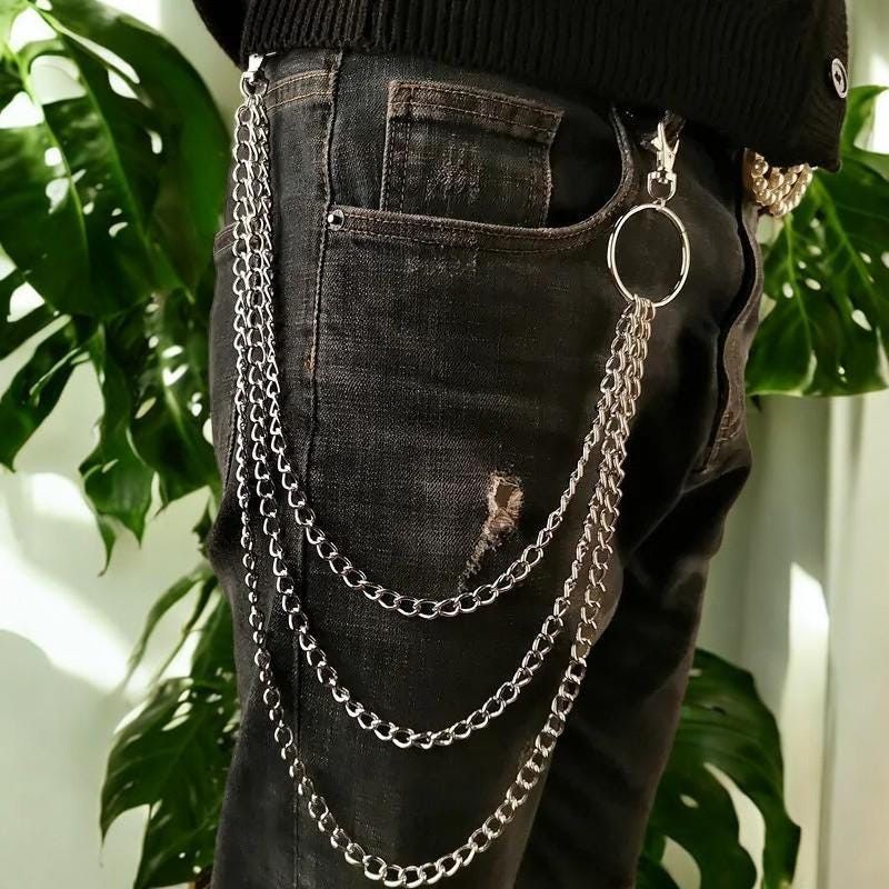 Other Layered Wallet Belt Pants Chain Punk Goth Grunge Y2K ALT Size ONE SIZE - 1 Thumbnail