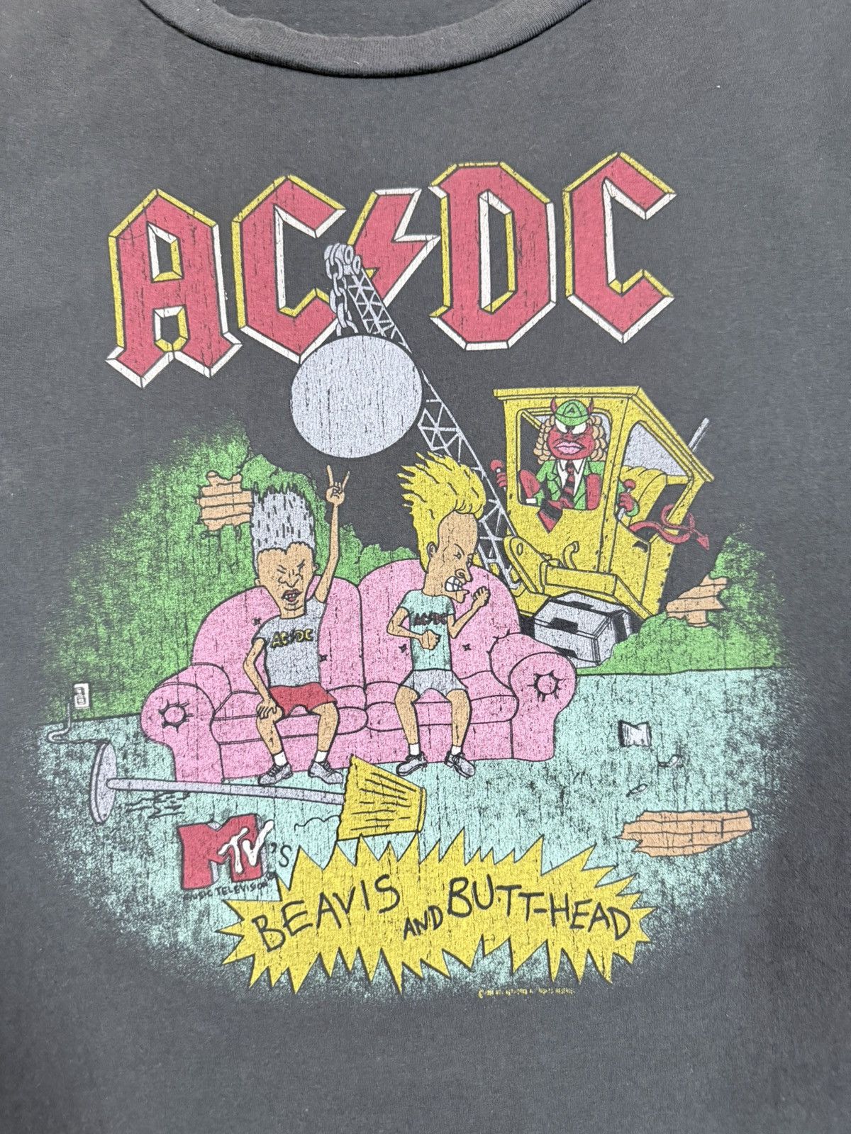 AC/DC Vtg🔥1996 Acdc X Beavis & Butt-head Tee Size US M / EU 48-50 / 2 - 11 Thumbnail