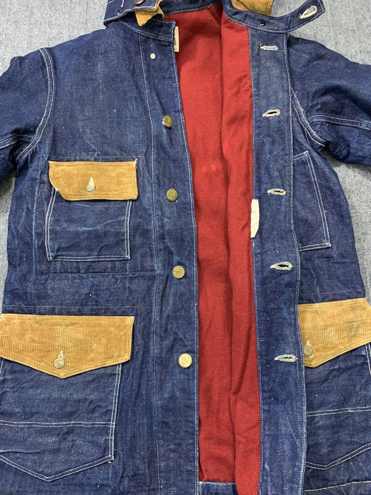 The Real McCoy's Vintage Double Diamond Workers Heavy Denim Padded Detroit Size US M / EU 48-50 / 2 - 3 Thumbnail