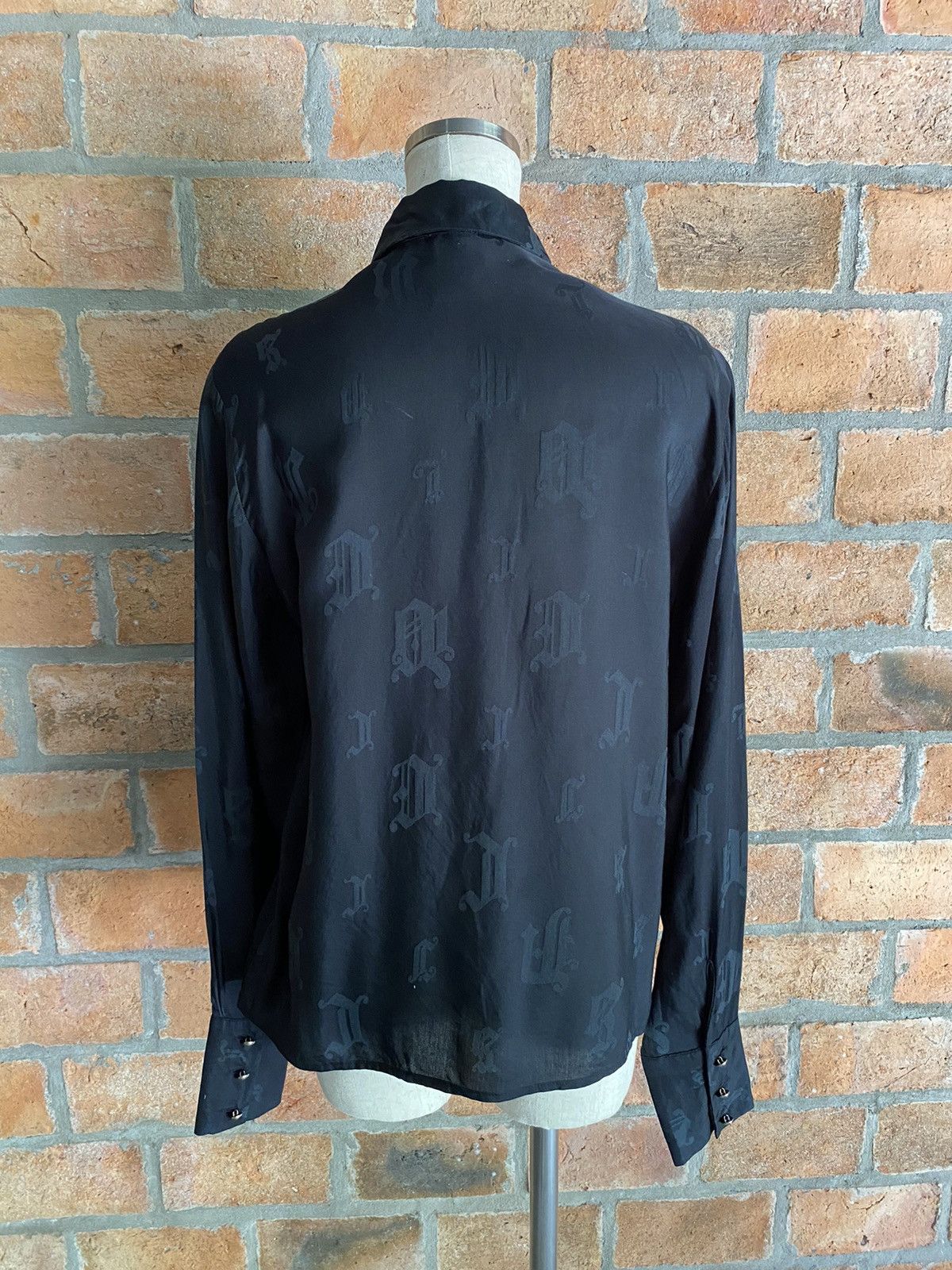 Versace VERSACE CLASSIC Rayon Black Shirt Size M / US 6-8 / IT 42-44 - 22 Thumbnail