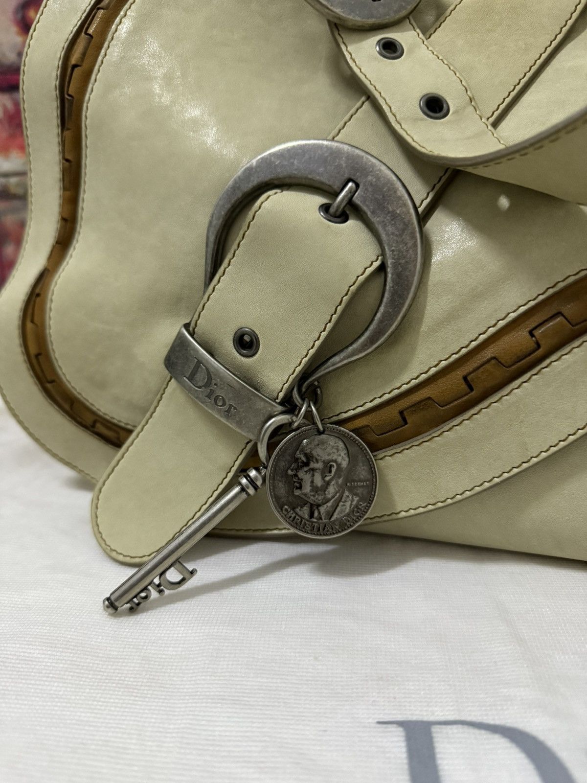 Dior 2006 Christian Dior Gaucho leather Saddle bag Size ONE SIZE - 4 Thumbnail