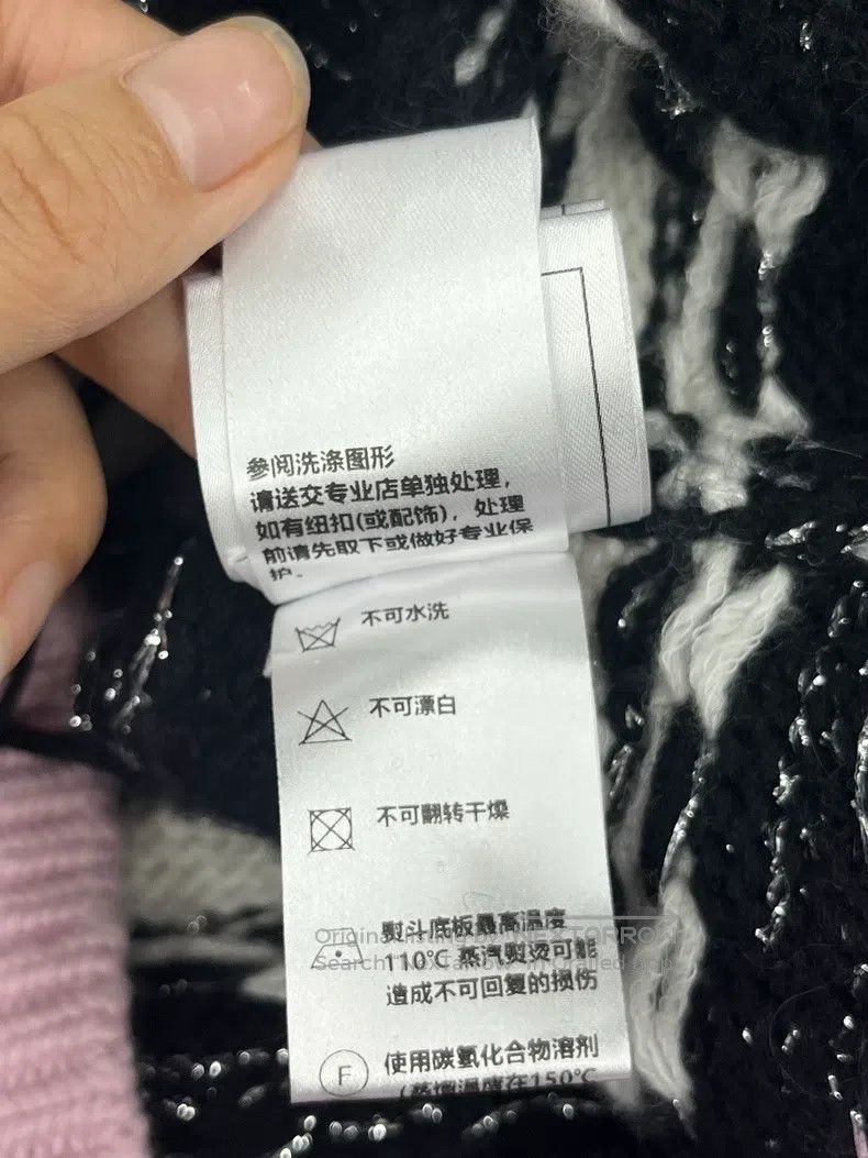Chanel Chanel Black and white striped with pink striped cashmere Size XS / US 0-2 / IT 36-38 - 7 Thumbnail