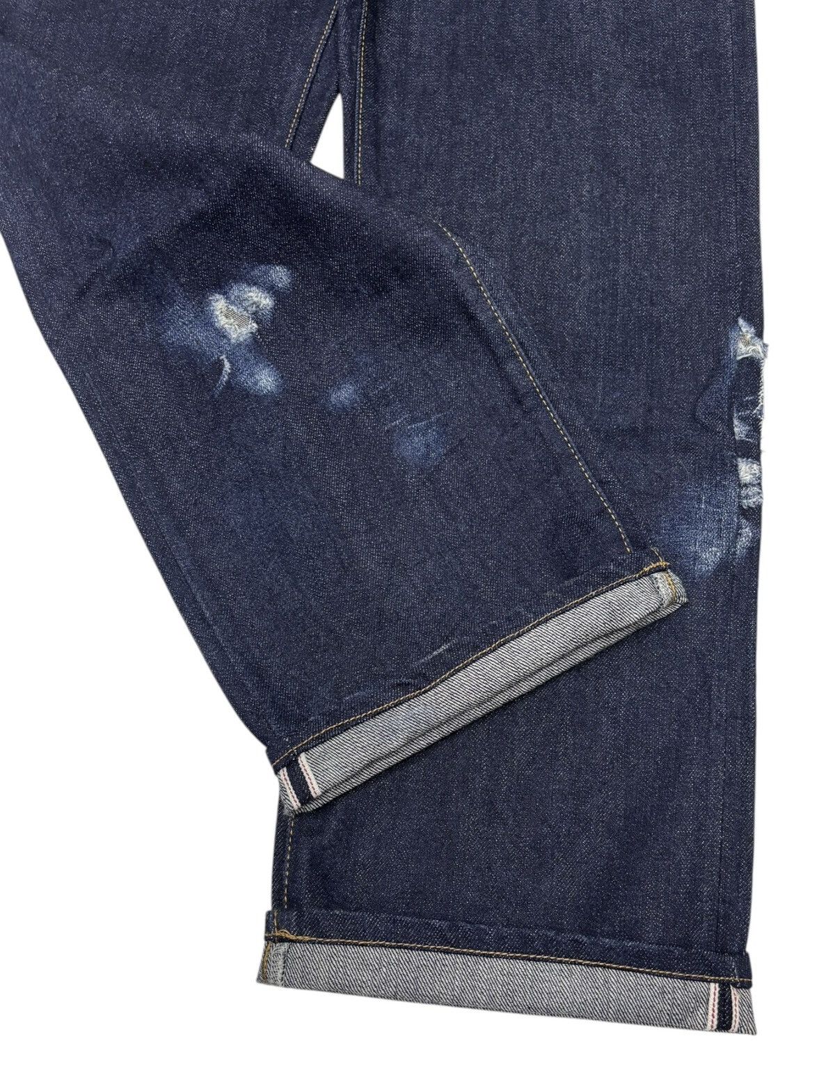 Kapital 🔥VTG FARMERS SELVEDGE BLUE JEANS MADE IN JAPAN Size US 30 / EU 46 - 9 Thumbnail