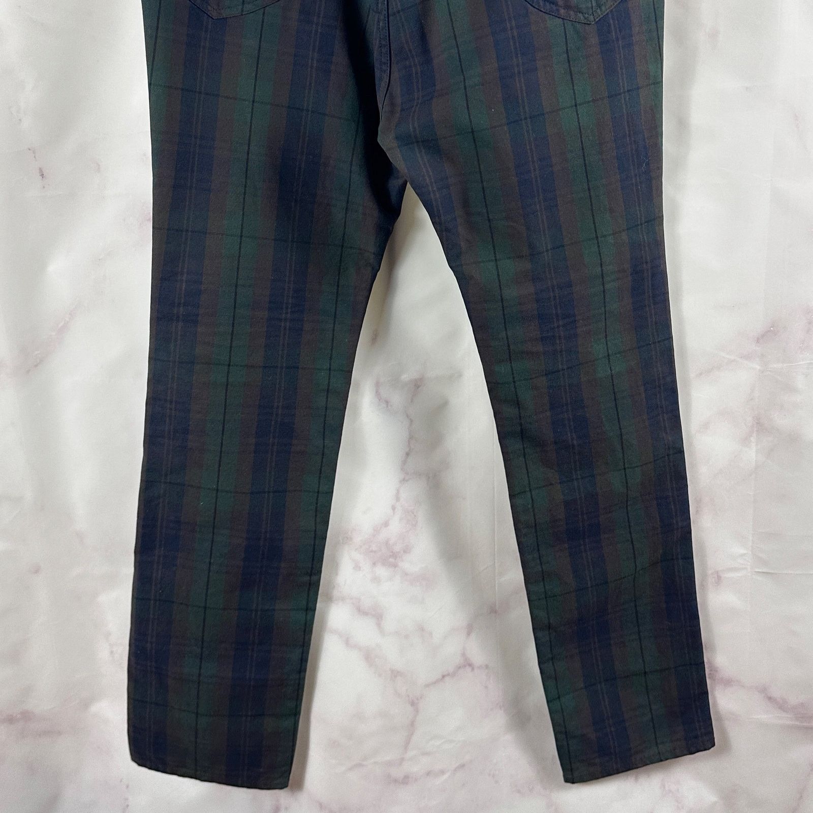 Kapital Green Plaid Buckle Back Pants Size US 33 - 14 Thumbnail