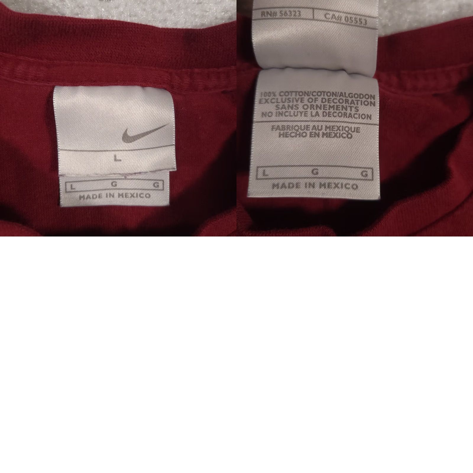 Nike VINTAGE Nike Shirt Men Large Red Embroidery Swoosh Crew Neck Y2K 2000s Streetwear Mens Blox Size US L / EU 52-54 / 3 - 9 Thumbnail