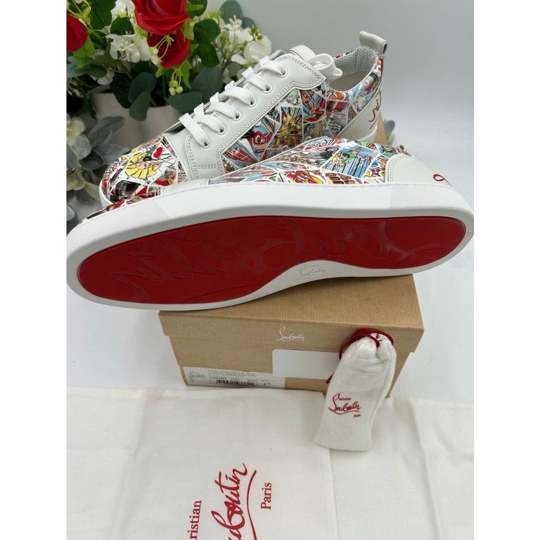 Christian Louboutin Christian Louboutin fun Louis Jr flat patent sneaker sz 47 Size US 14 / EU 47 - 7 Thumbnail