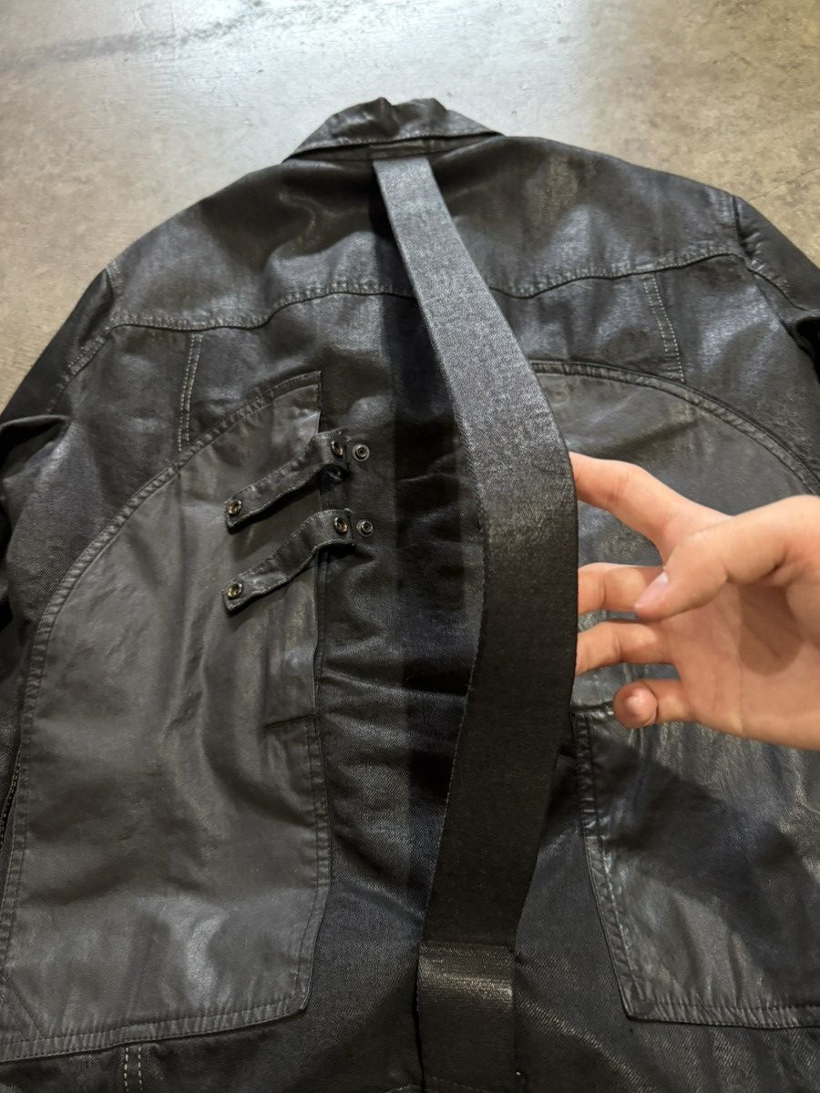 Rick Owens Drkshdw Rick Owens DRKSHDW AW15 SPHINX Wax Denim Padded Work Jacket Size US M / EU 48-50 / 2 - 9 Thumbnail