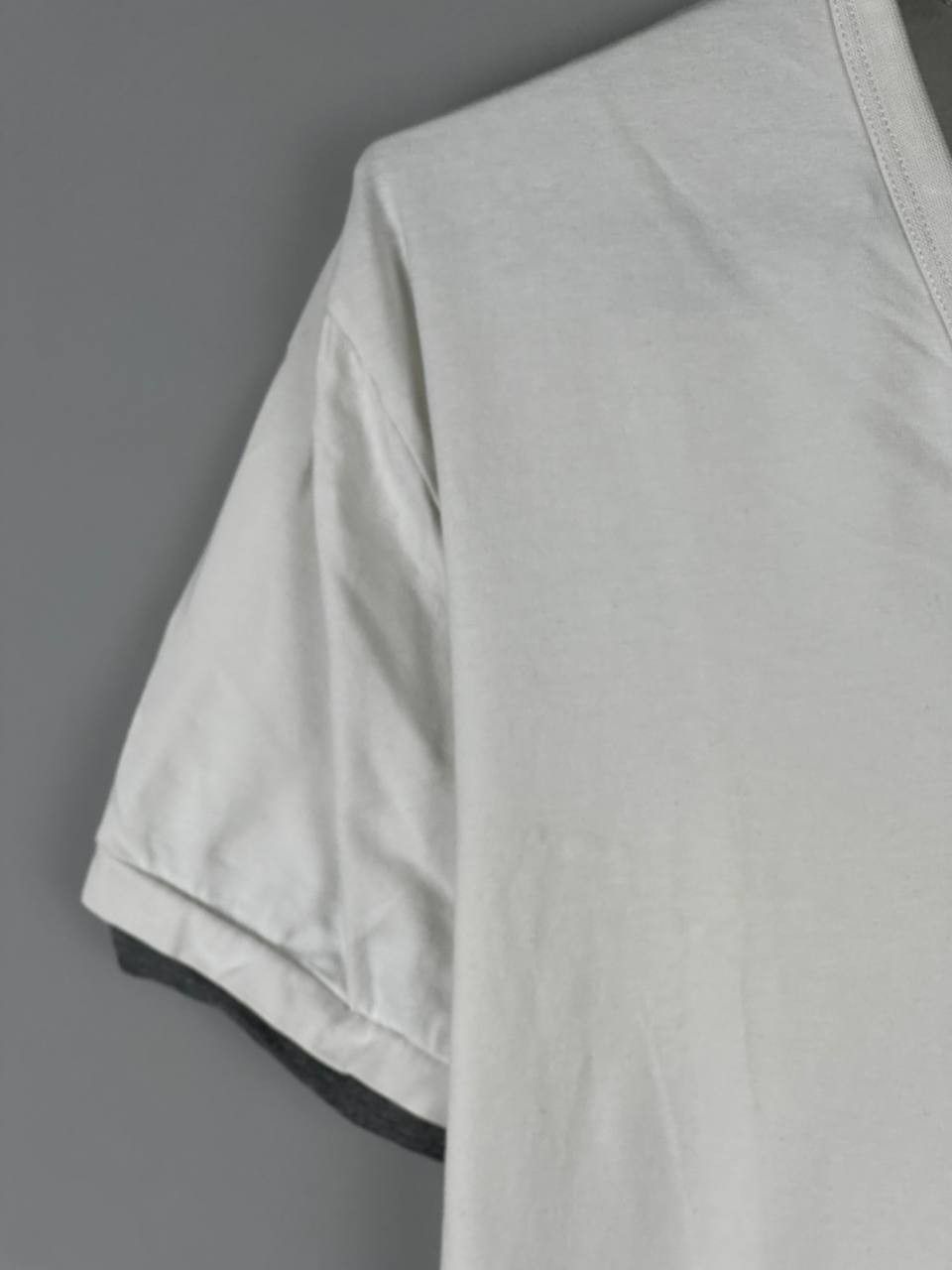 Dolce & Gabbana Dolce & Gabbana V Neck Logo White T-Shirt Size US M / EU 48-50 / 2 - 5 Thumbnail