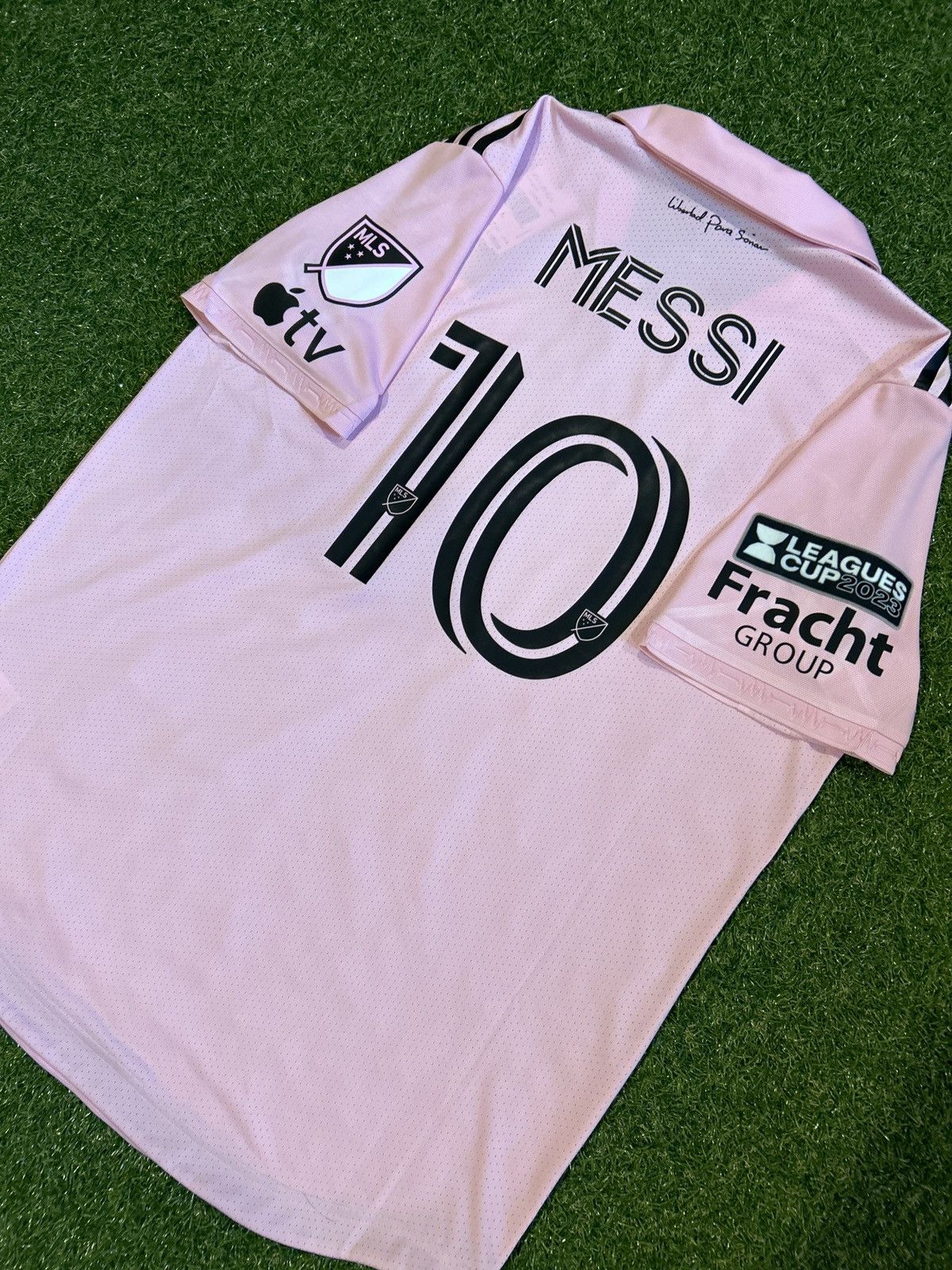 Adidas 23/24 Inter Miami FC Messi Home Shirt Size US L / EU 52-54 / 3 - 3 Thumbnail