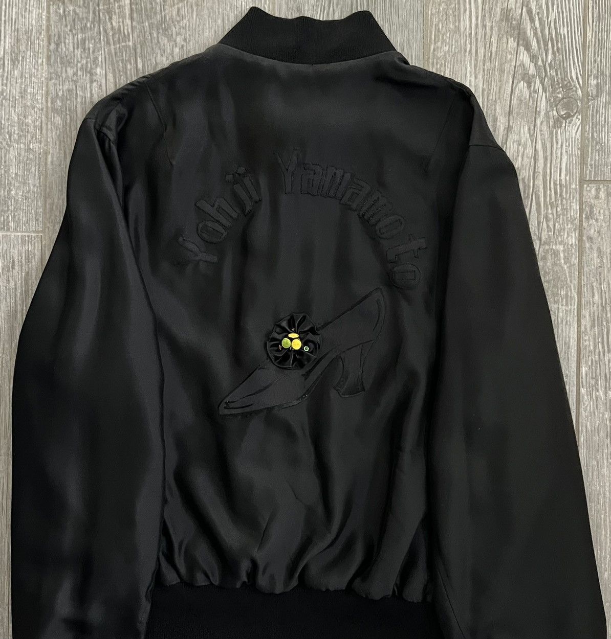 Yohji Yamamoto SS2004 Yohji Yamamoto Smoking Girl Runway Silk Bomber Jacket Size US L / EU 52-54 / 3 - 11 Thumbnail