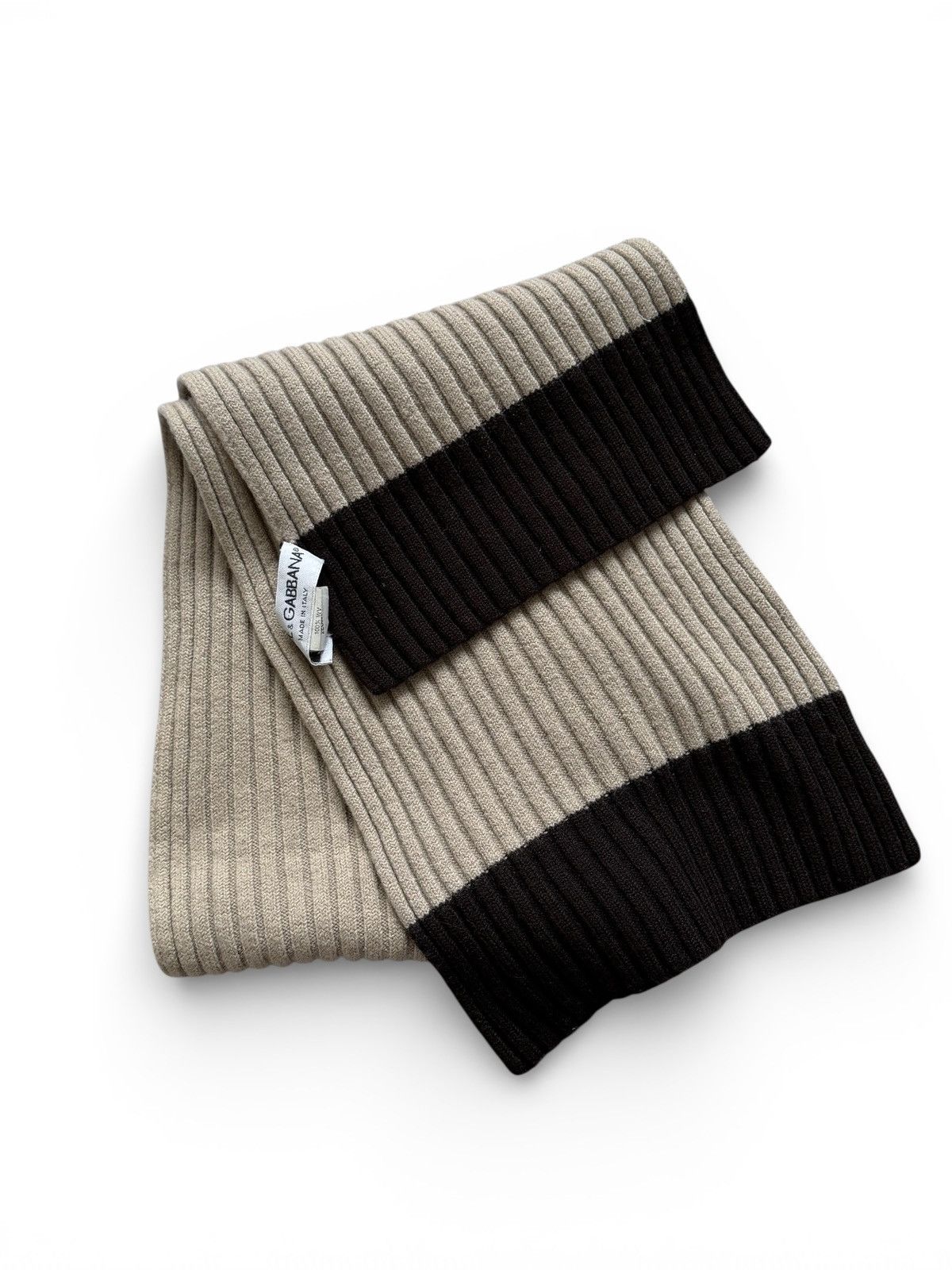 Dolce & Gabbana 2000s Dolce & Gabbana Wool Knit Scarf Size ONE SIZE - 4 Thumbnail