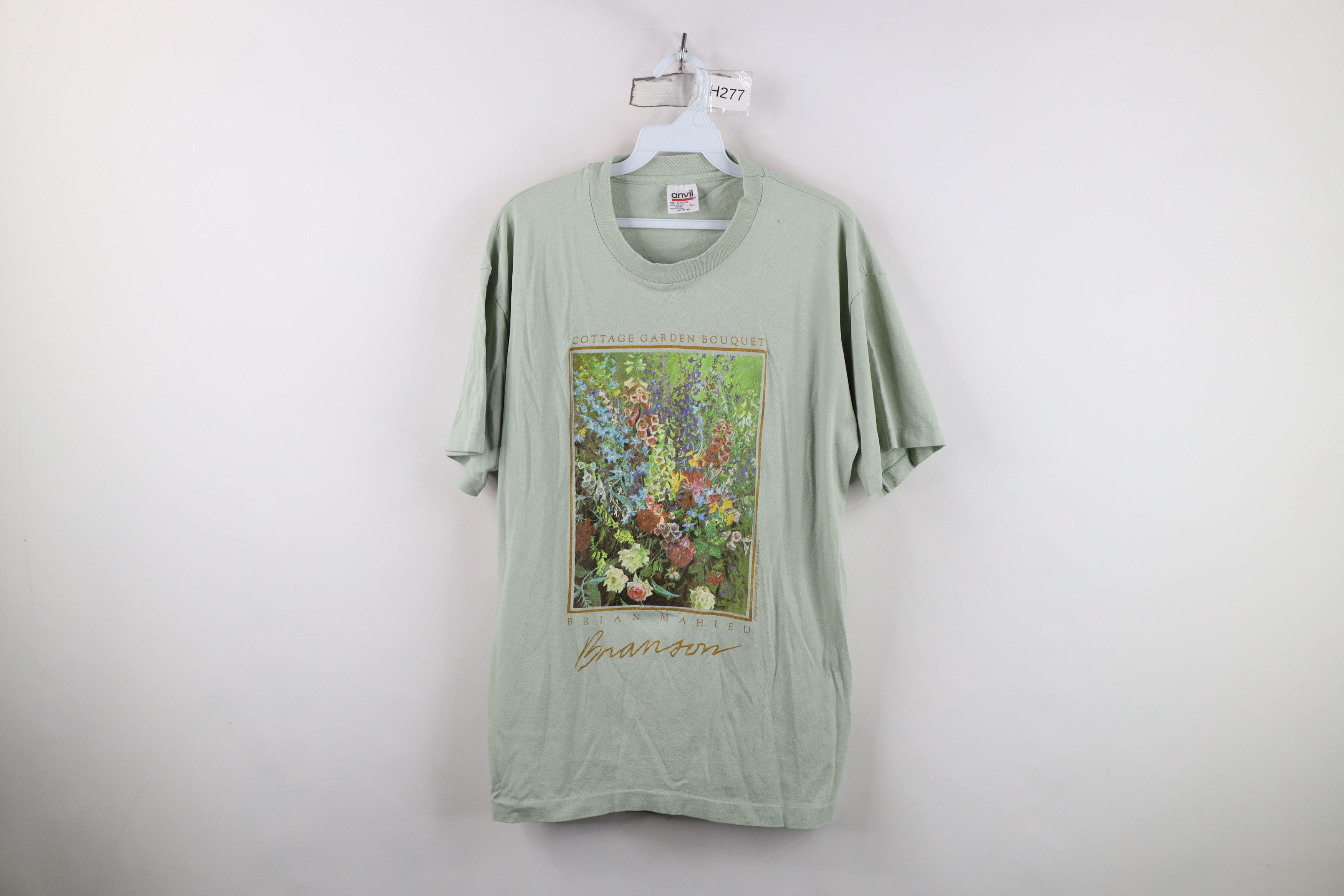 Vintage Vintage 90s Streetwear Cottage Garden Bouquet Flower T-Shirt Size L / US 10 / IT 46 - 1 Thumbnail