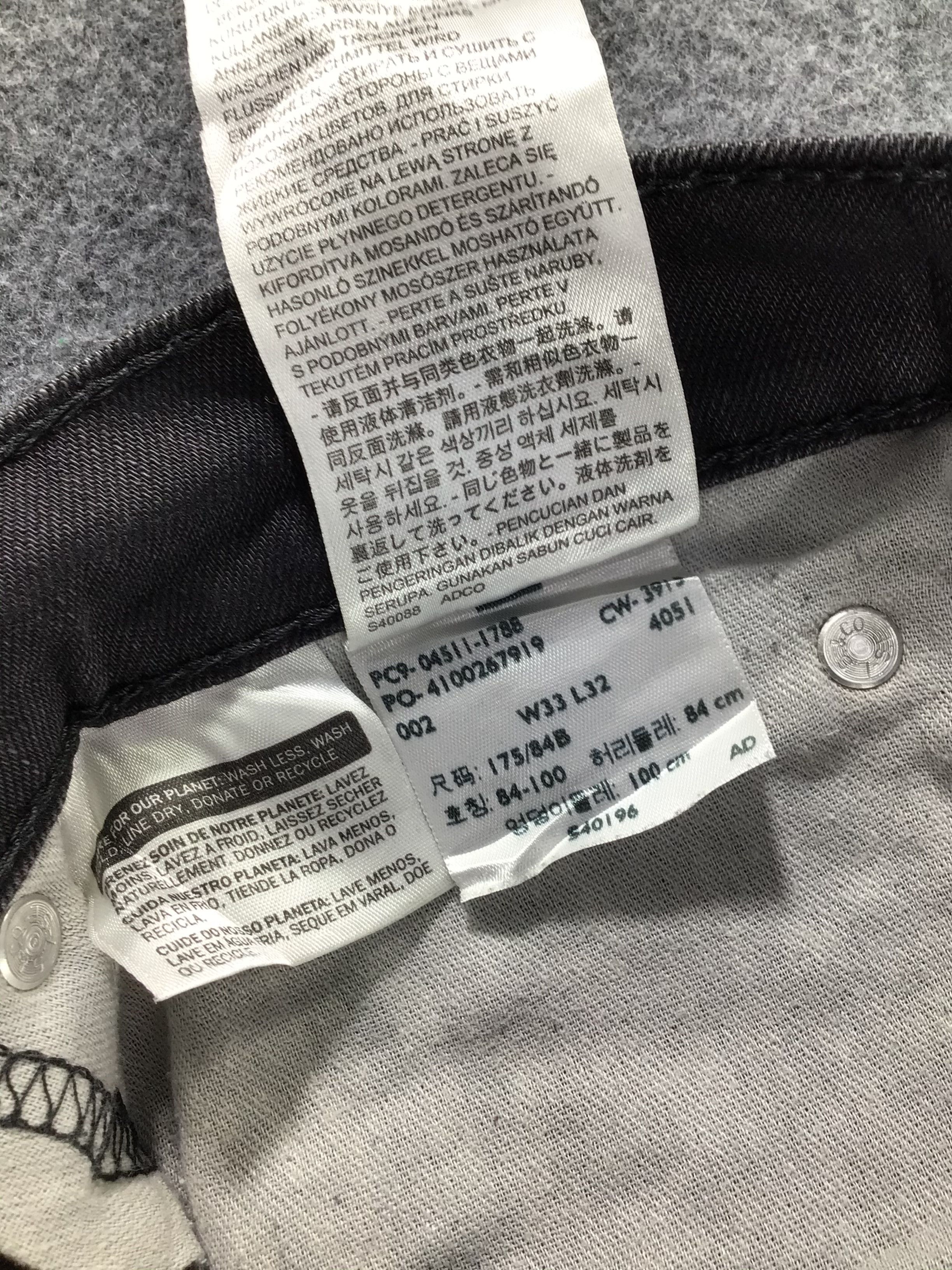 Levi's Vintage Levis 511 Jeans Faded Black Denim -J463 Size US 35 - 12 Thumbnail