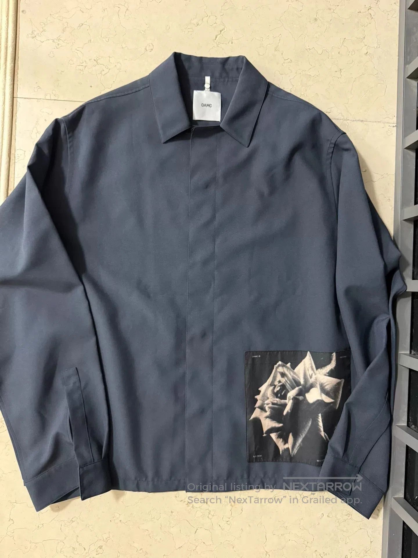 OAMC OAMC Silk Rose Patch Jacket Shirt. Size US S / EU 44-46 / 1 - 1 Thumbnail