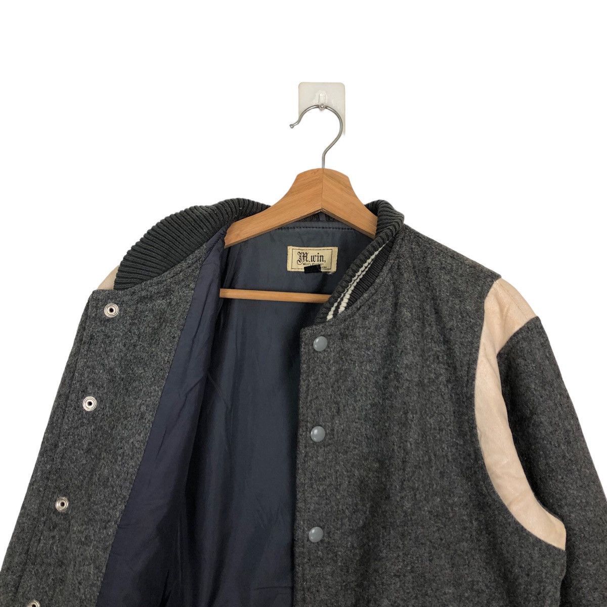 Japanese Brand 🔥90’s VINTAGE WOOL VARSITY JACKET M.WIN ISSEY MIYAKE Size US L / EU 52-54 / 3 - 9 Thumbnail