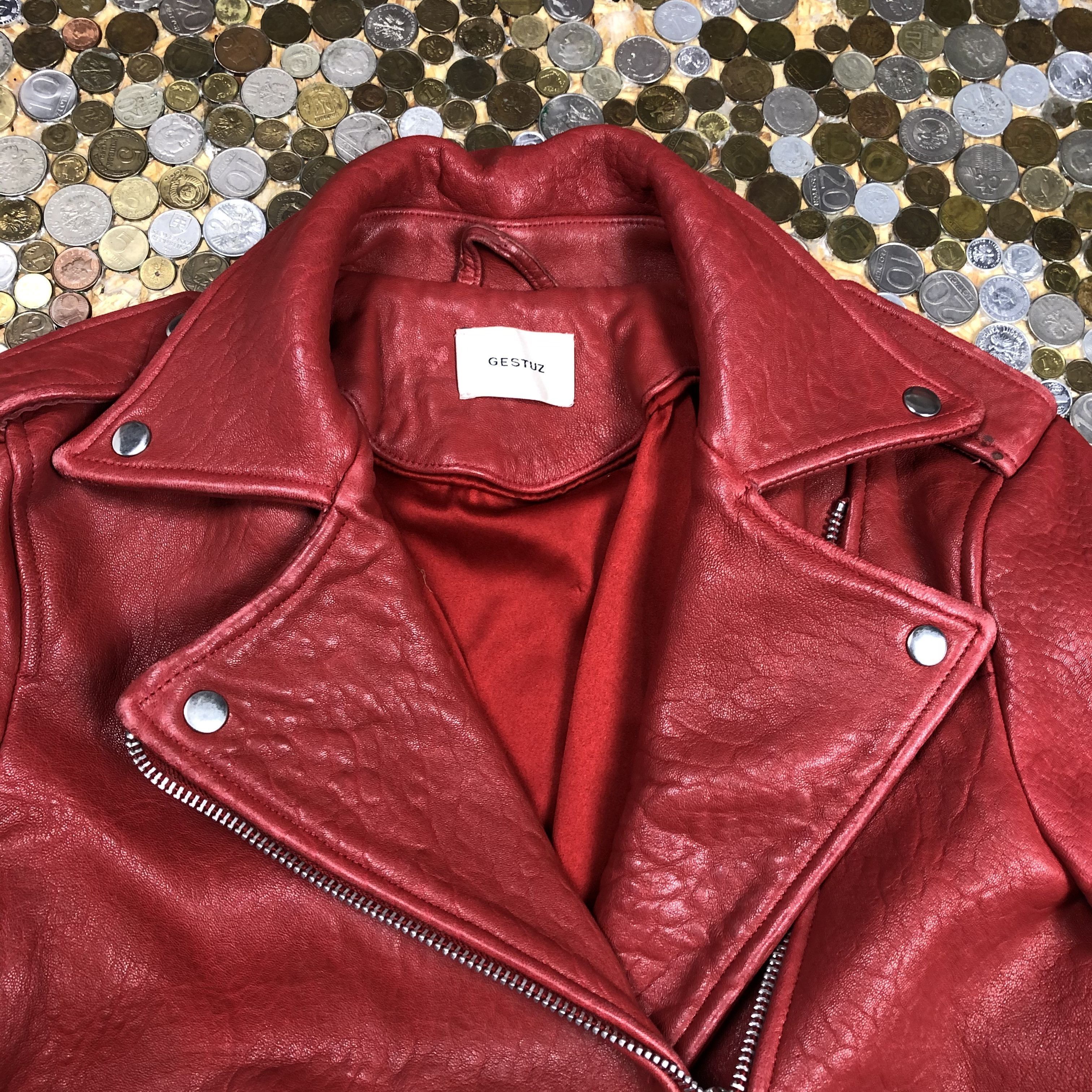 Vintage Gestuz Vintage Adventure Leather Jacket Ramones Size M / US 6-8 / IT 42-44 - 2 Thumbnail