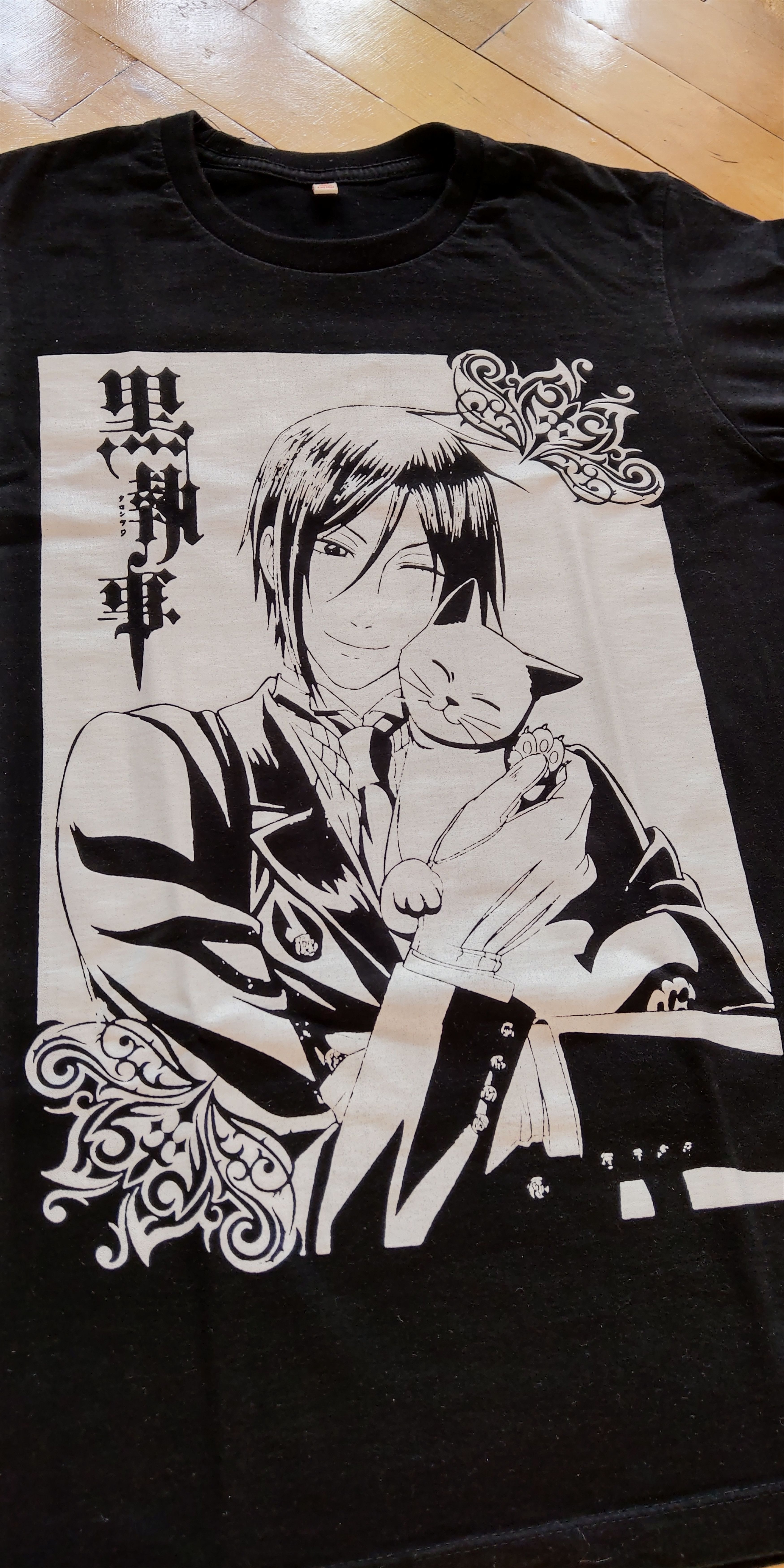Anime Black Butler Shirt Rare Anime tee Goth alt emo Size US M / EU 48-50 / 2 - 3 Thumbnail